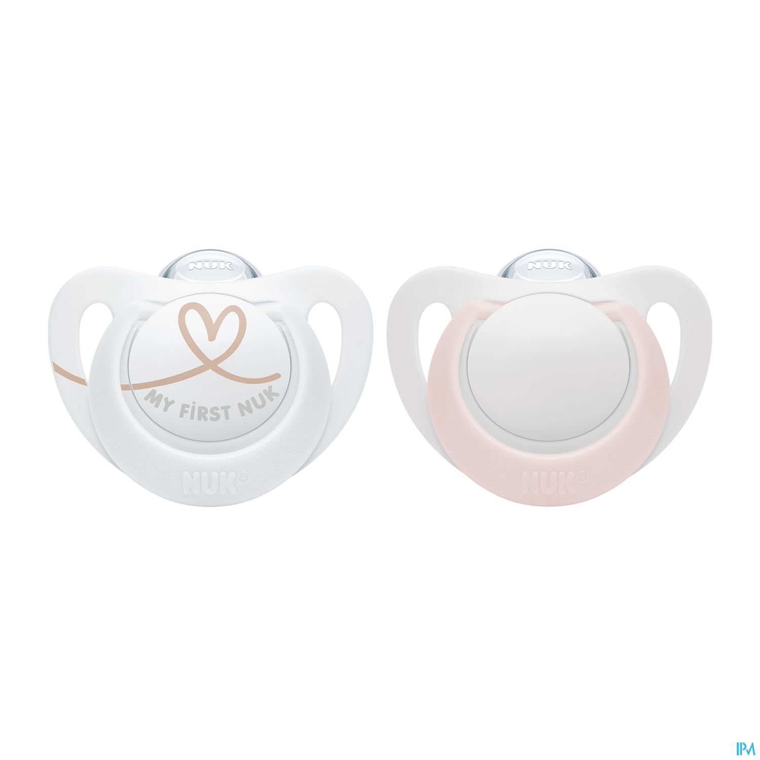Nuk Sucette Silicone Starlight 0-2m Rose X2