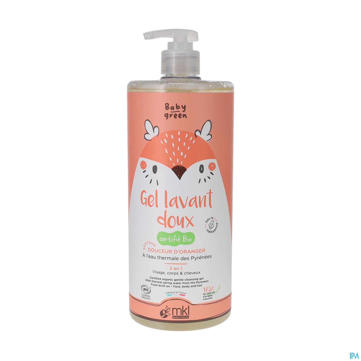 Mkl Green Nature Baby Green Gel Lavant Doux Bio 1l
