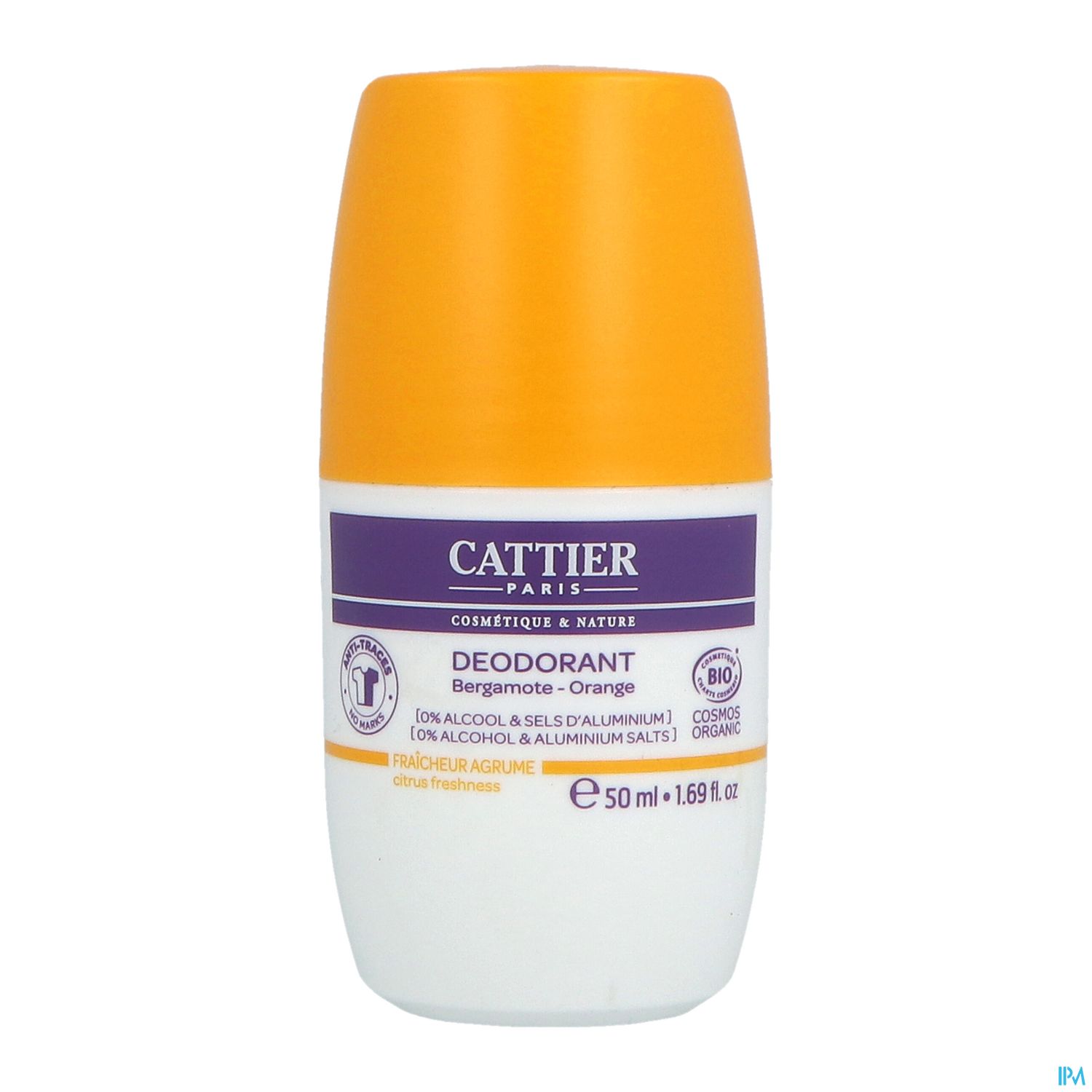 CATTIER DEO BERGAMOTE/ORANGE 50ML