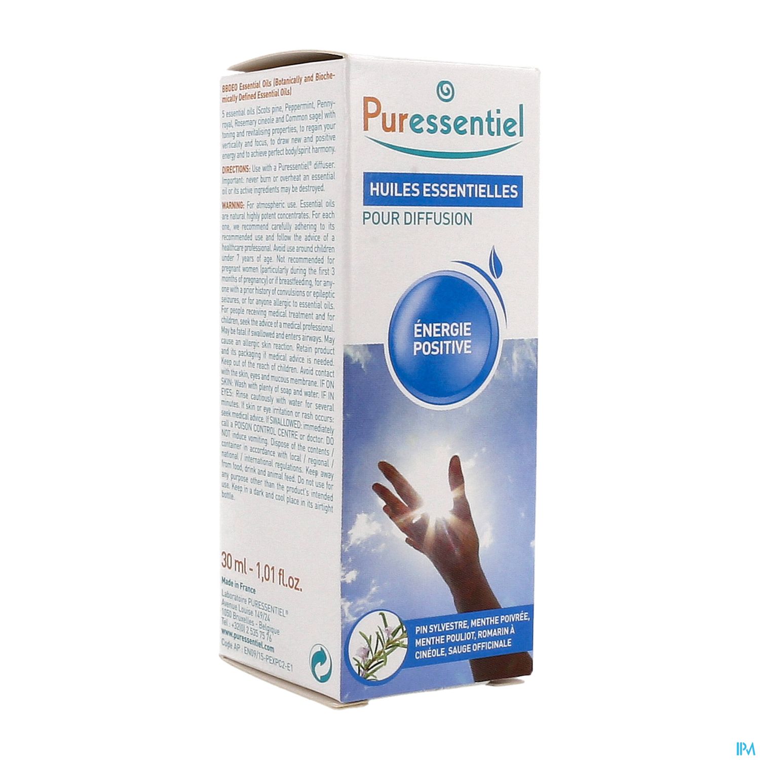 PURESSENTIEL DIFFUS ENERG POSI30ML