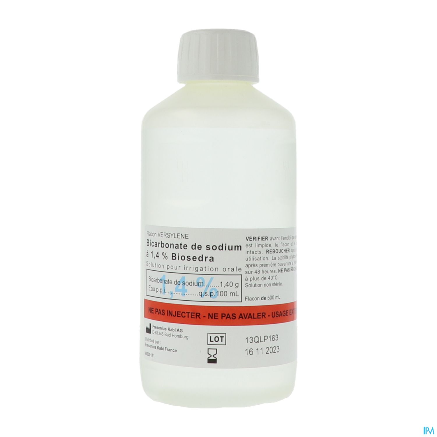 BICARBONATE SOD 1,4% B/BOUCH 500ML