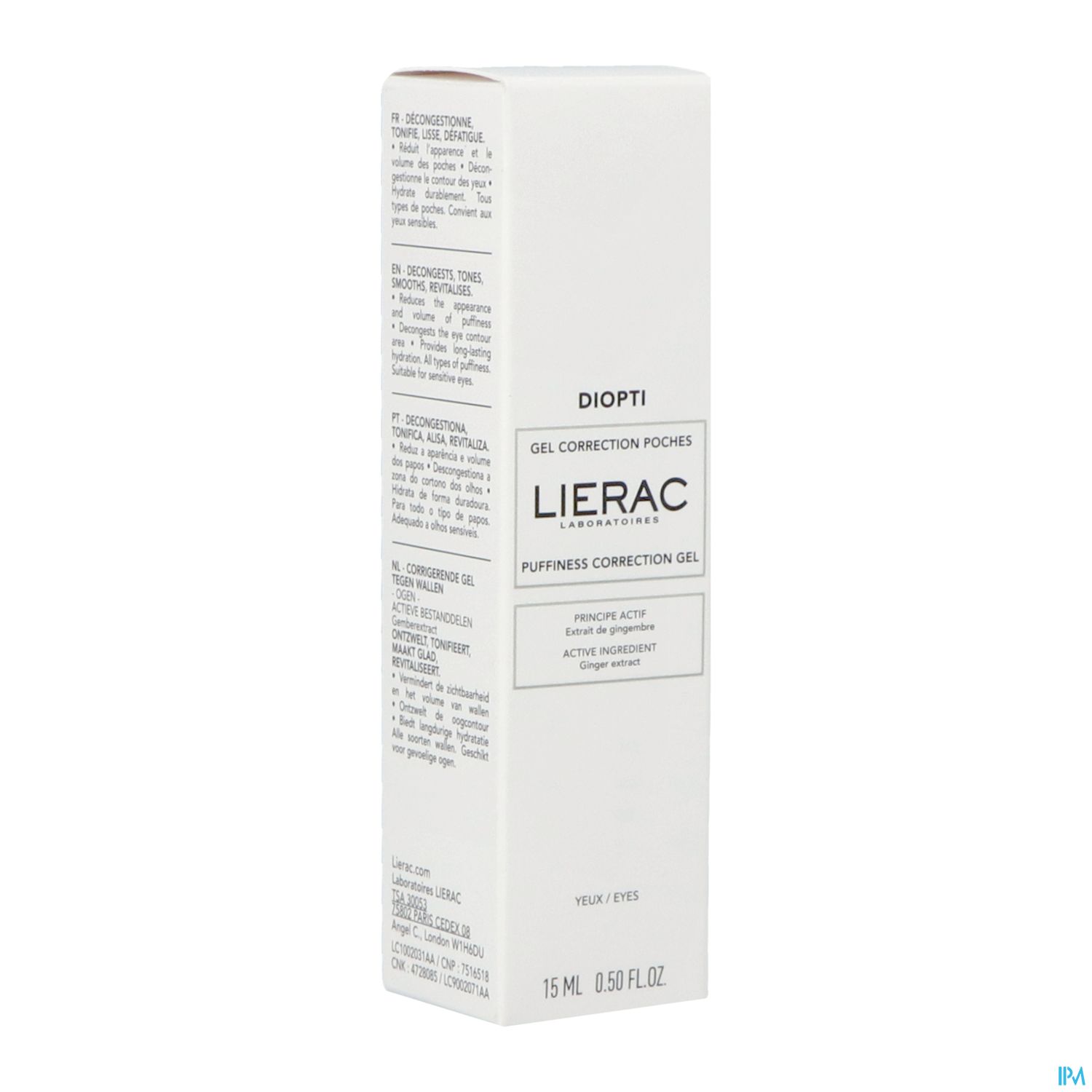 LIERAC GEL DIOPTIPOCHE 15ML