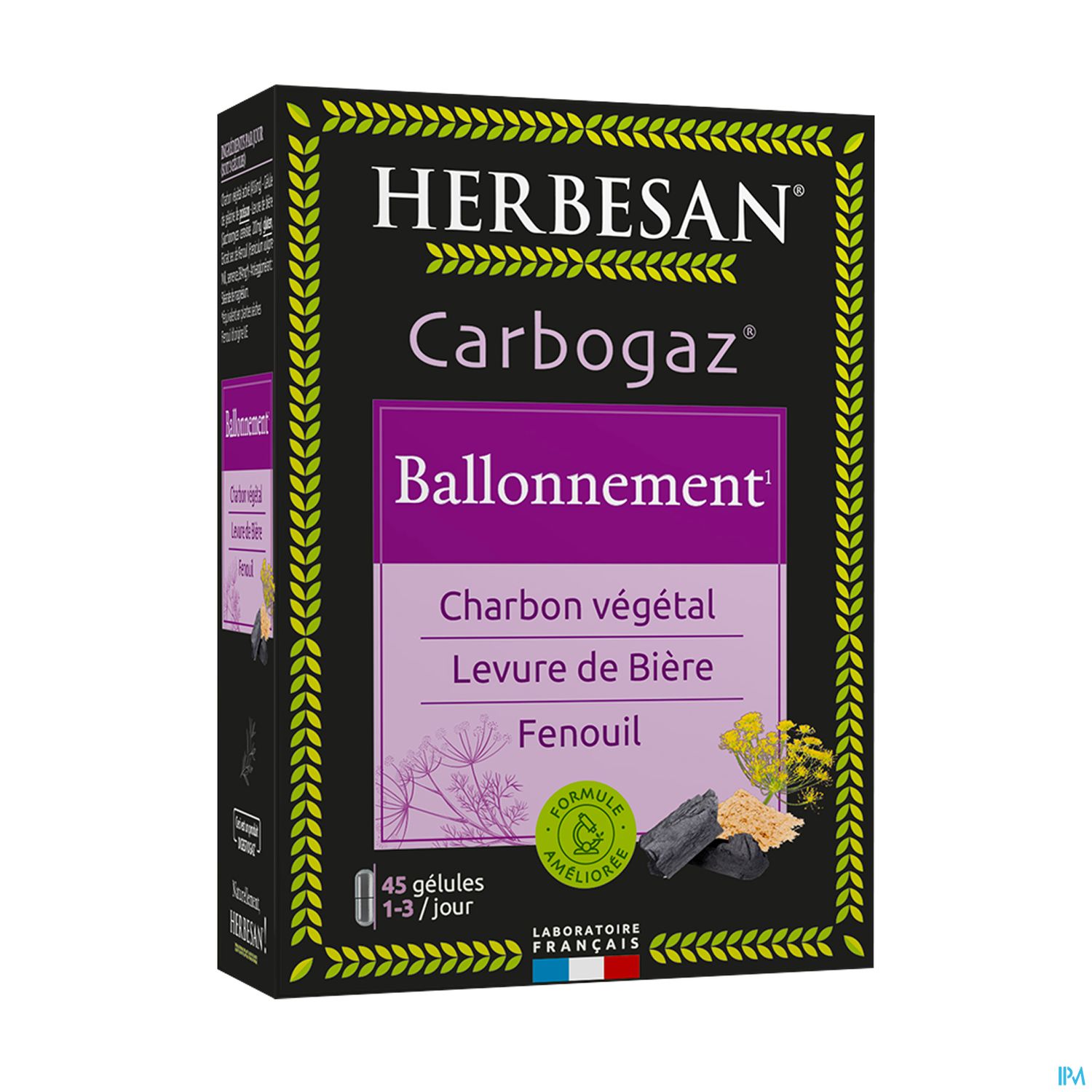 Herbesan Carbogaz Gelule 45