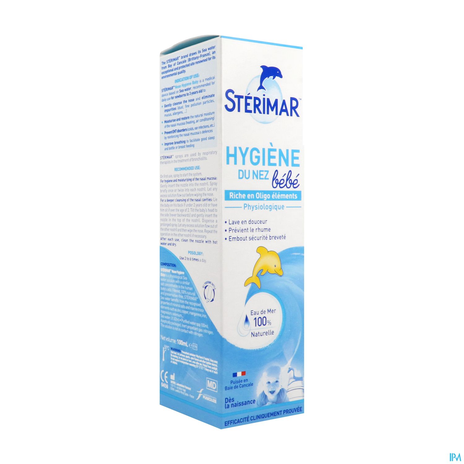 STERIMAR BEBE HYGIENE NEZ 100ML