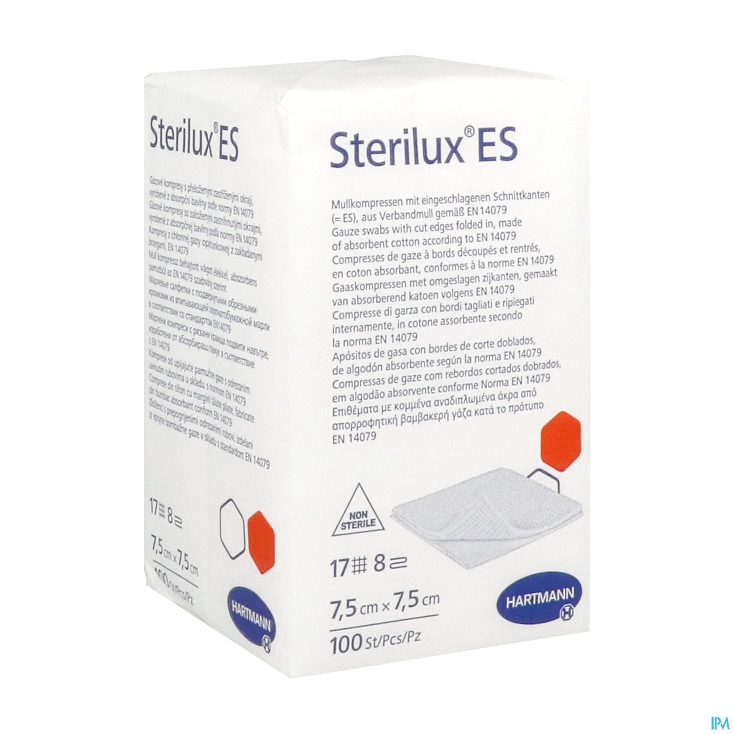 COMP NST STERILUX 17F 7,5X7,5 100