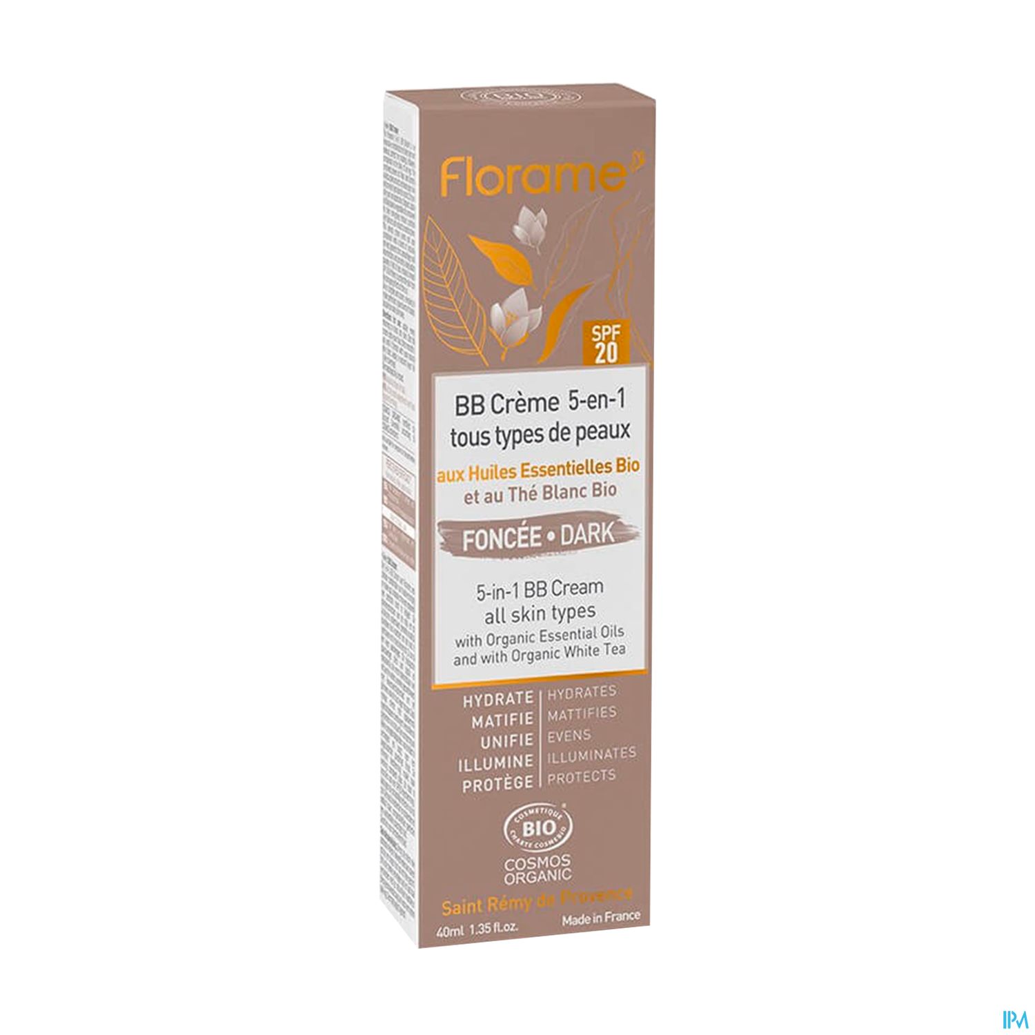 Florame Bb Creme 5en1 Spf20 Bio Teinte Fonce 40ml