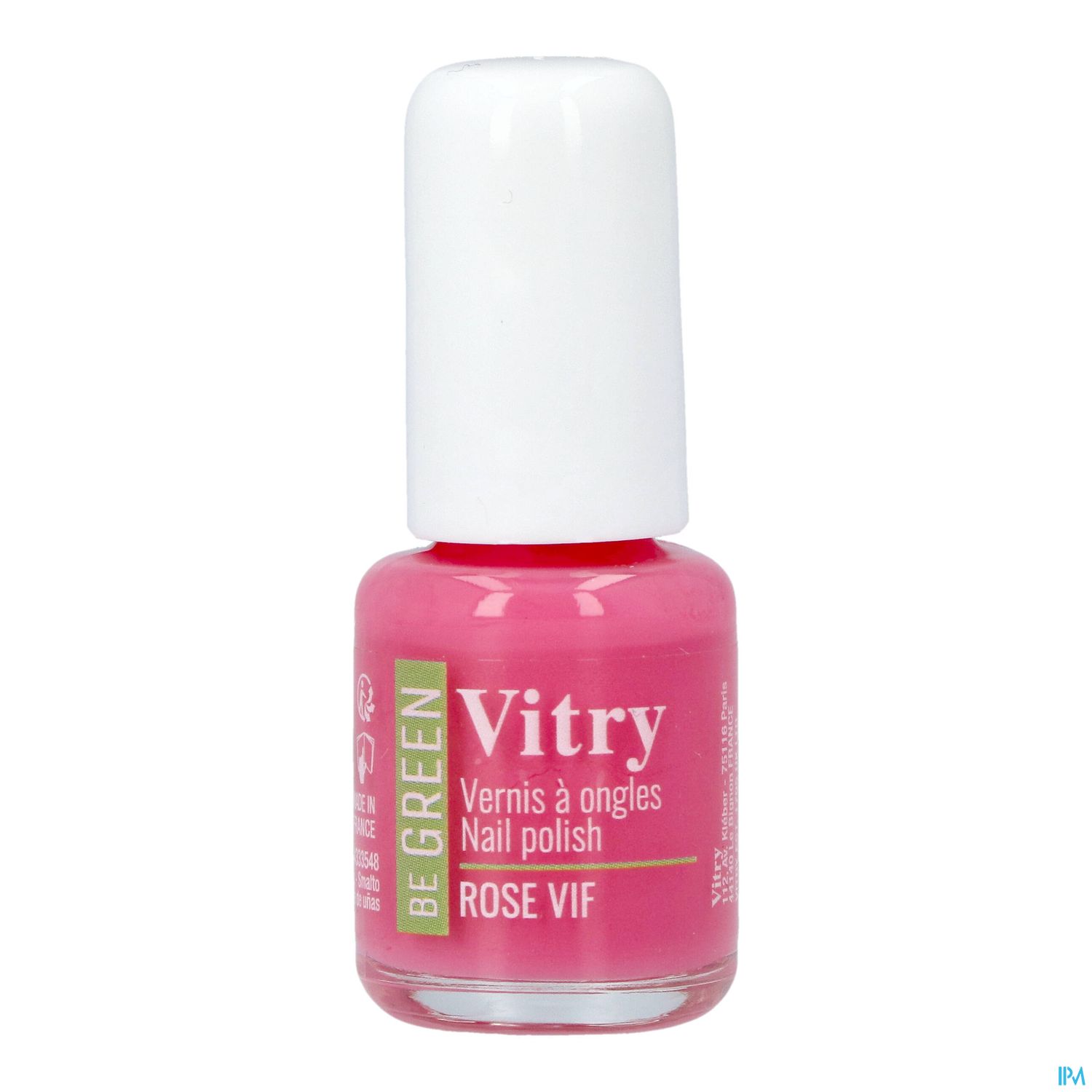 Vitry Be Green Vernis Ongles Rose Vif 6ml