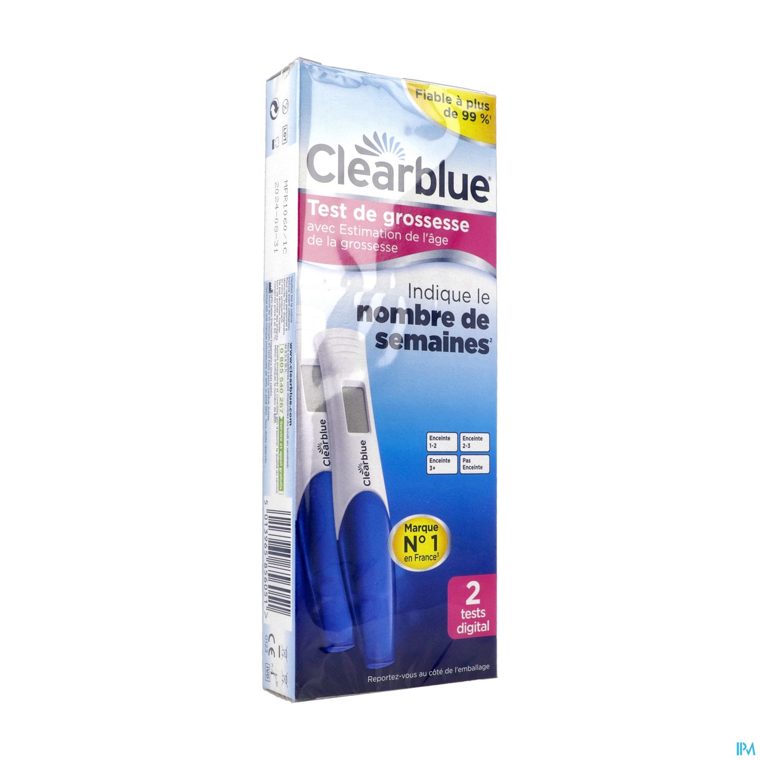 CLEARBLUE DIGITAL TEST GROSSESSE 2