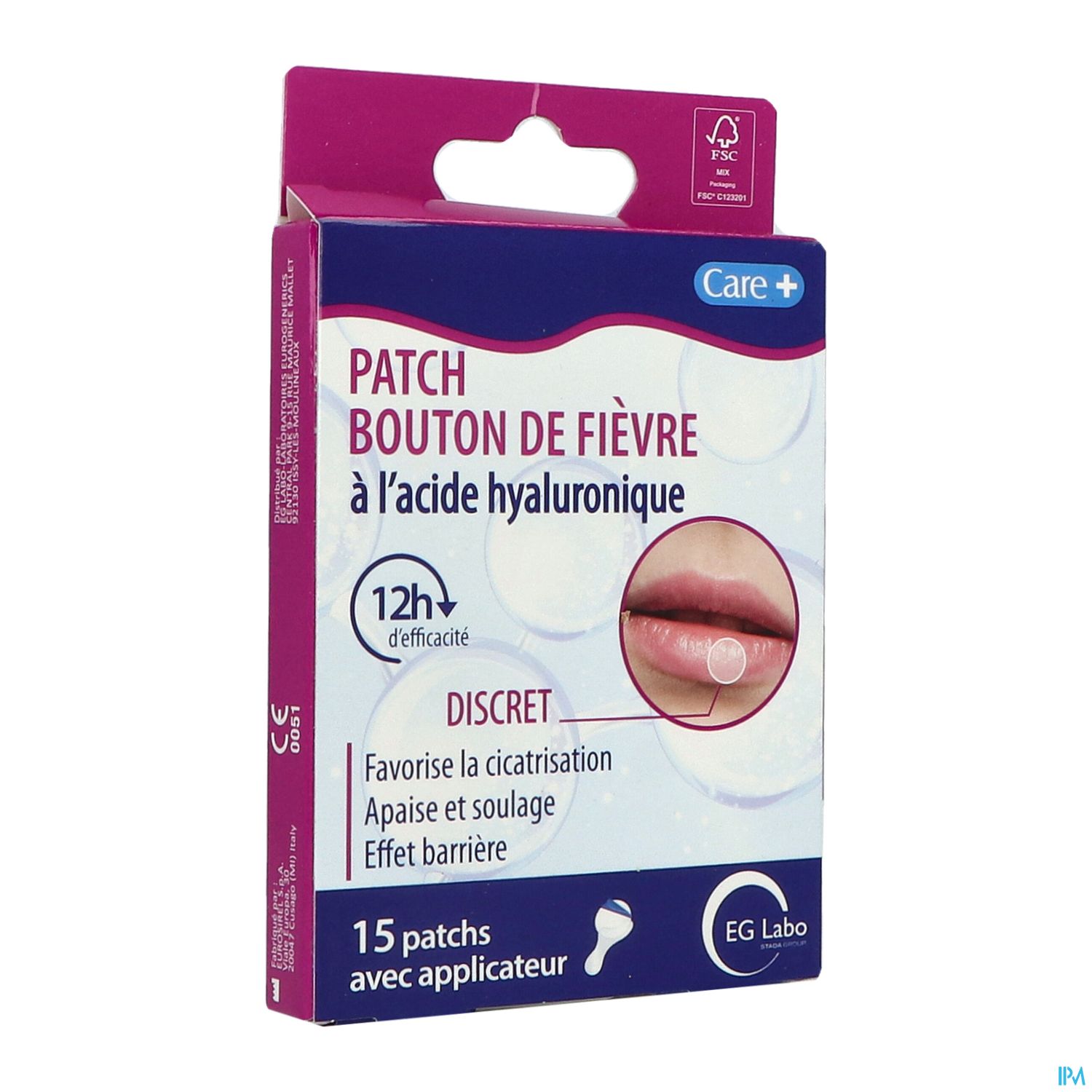 CARE+ PATCH BOUTON FIEVRE BT15