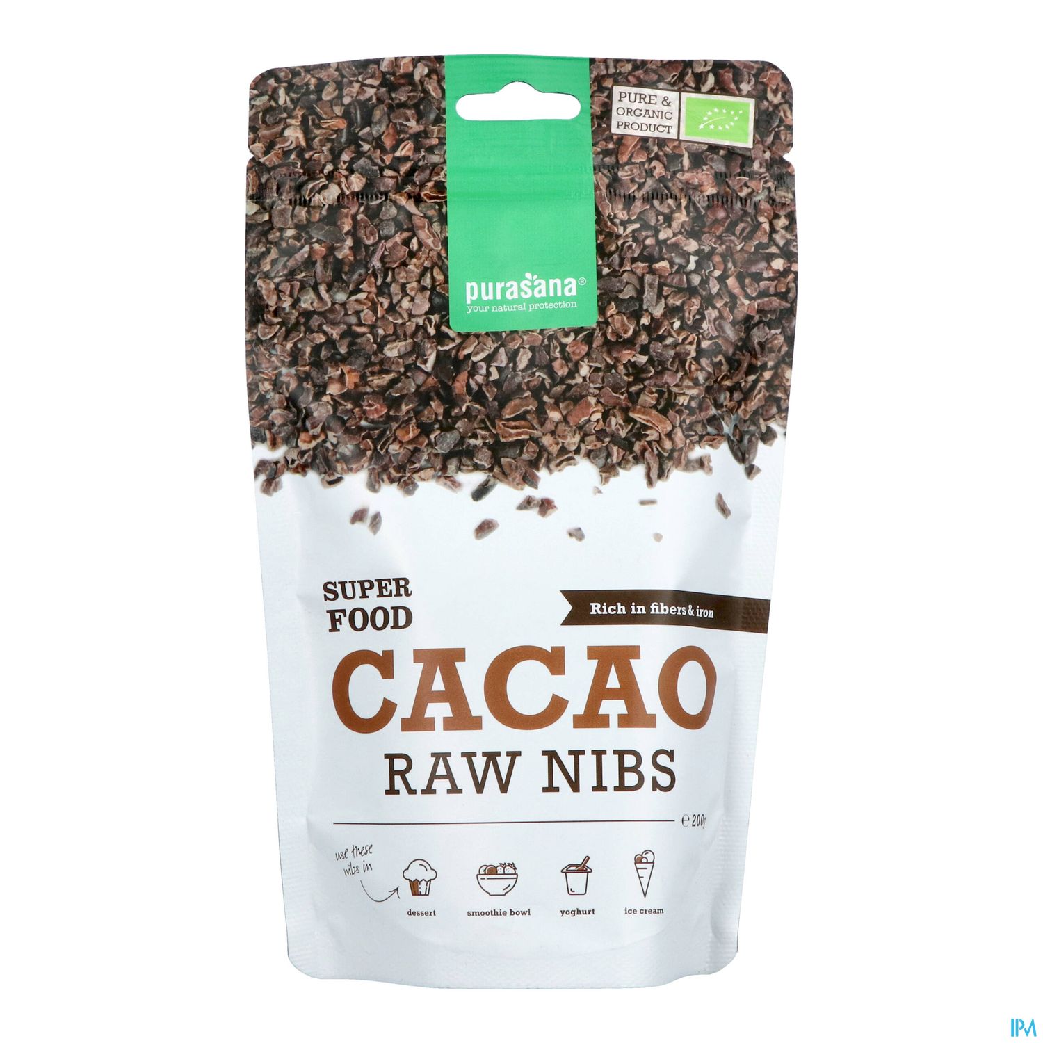 Purasana Super Food Cacao Ecl Feve Bio Poudre 200g