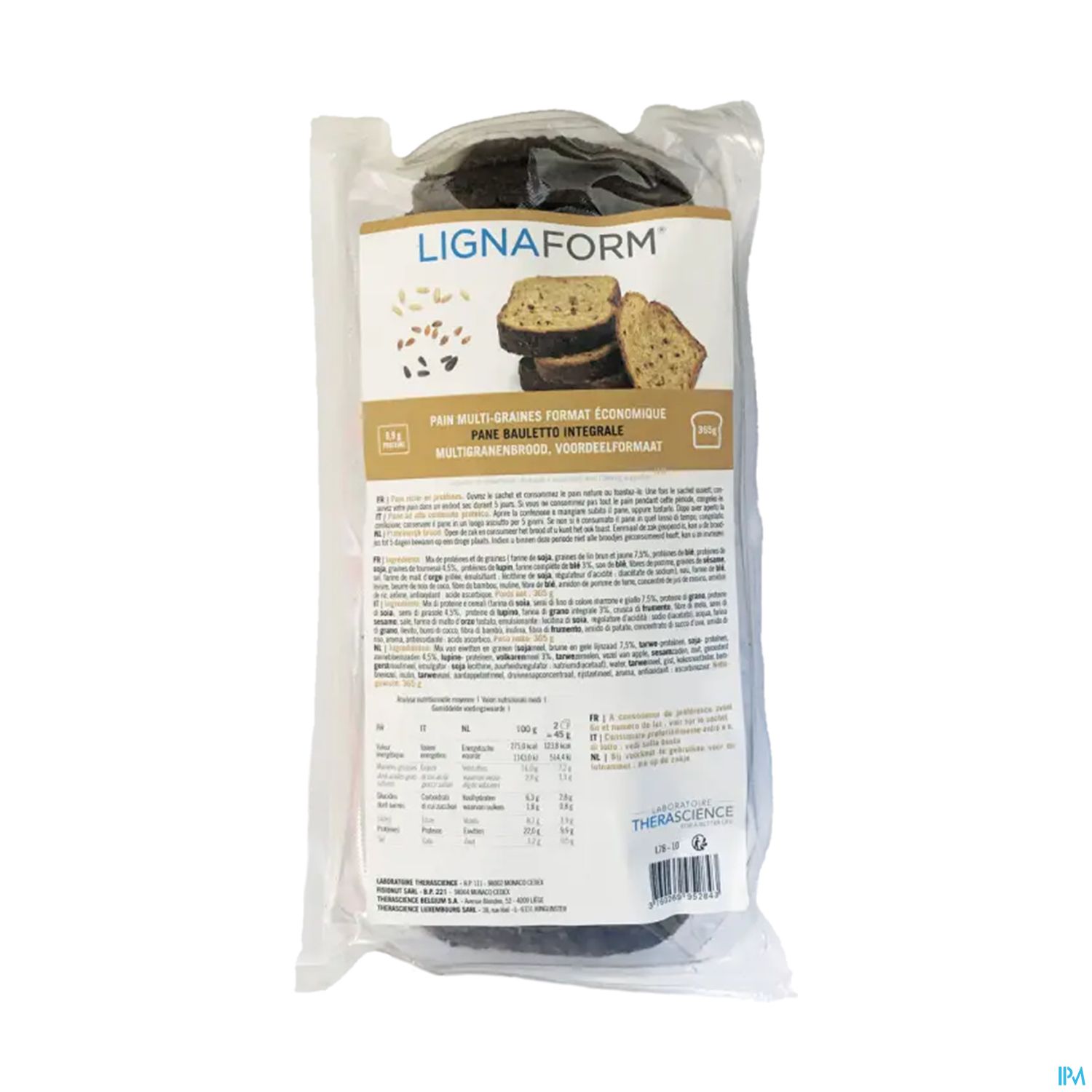 Therascience Lignaform Pain Multi Graine 500g