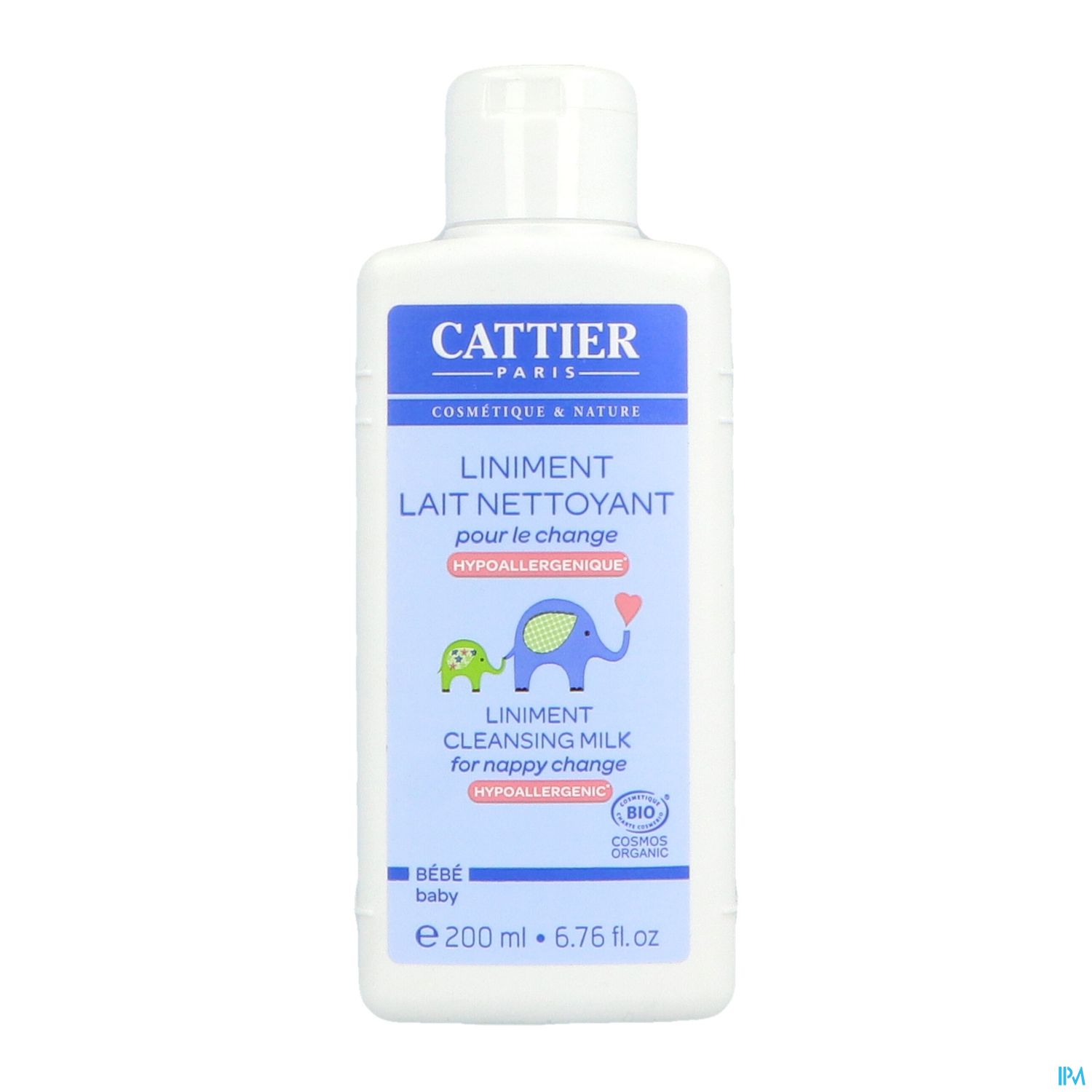 Cattier Bebe Liniment Lait Creme Change Bio 200ml
