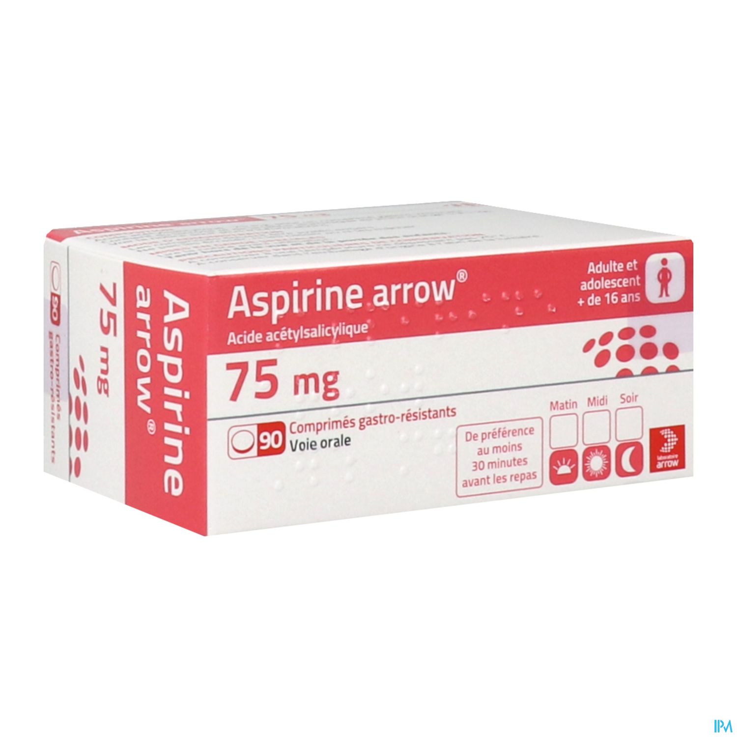 ASPIRINE 75MG ARROW CPR 90