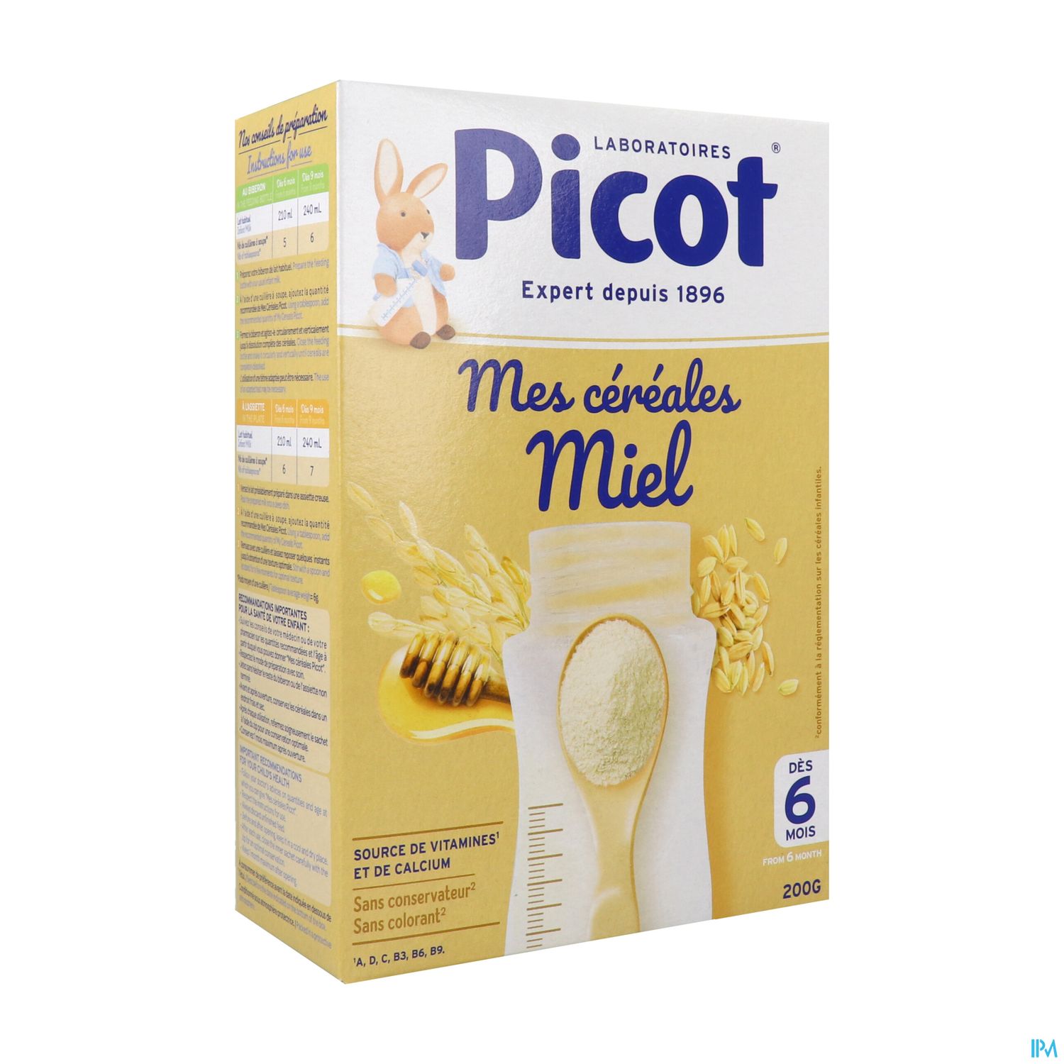 PICOT CEREALE MIEL 6M 200G