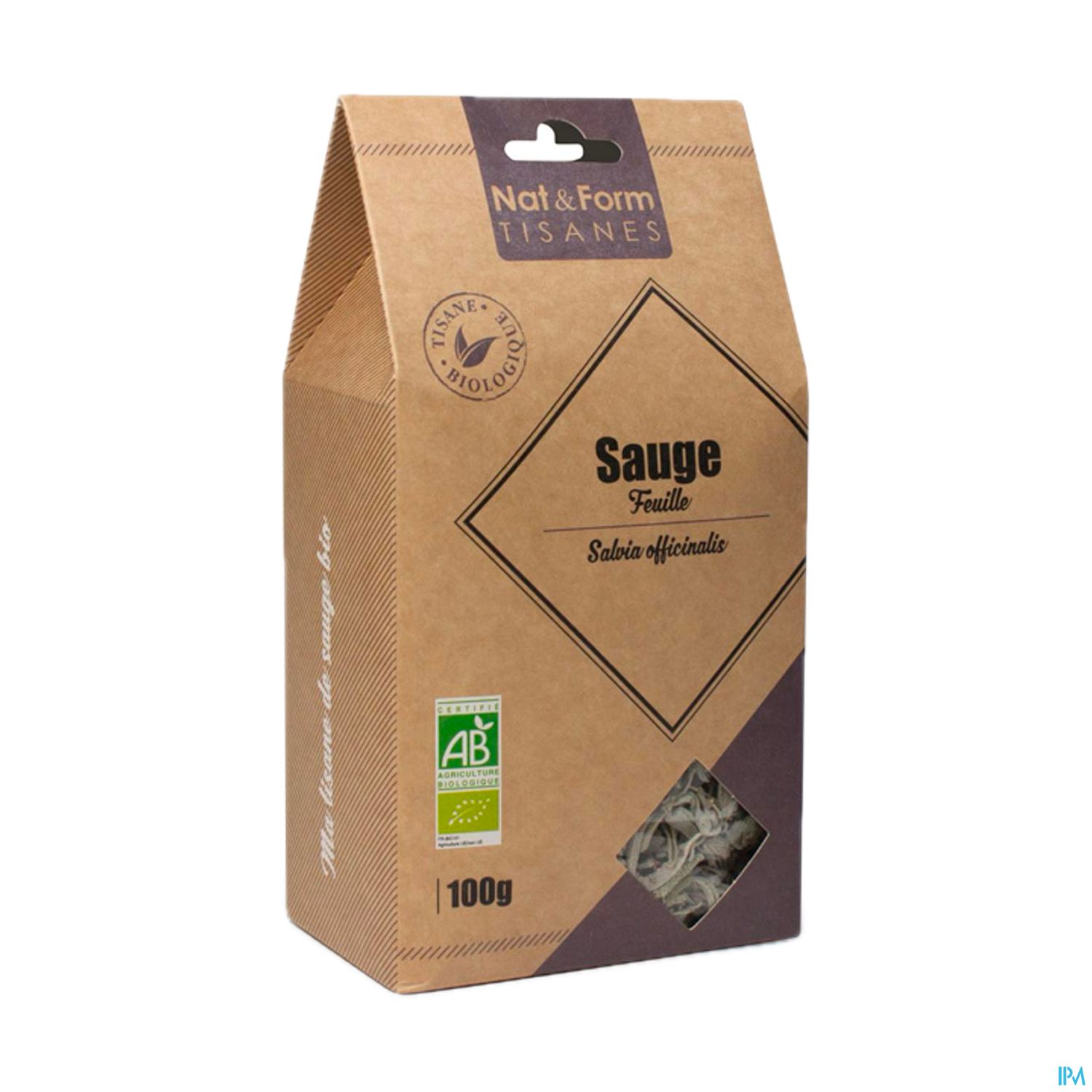 NAT&FORM TIS SAUGE FILL BIO 100G