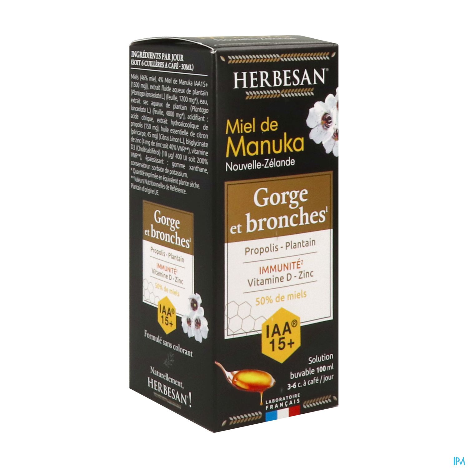 HERBESAN SIROP GORGE MANUKA 100ML