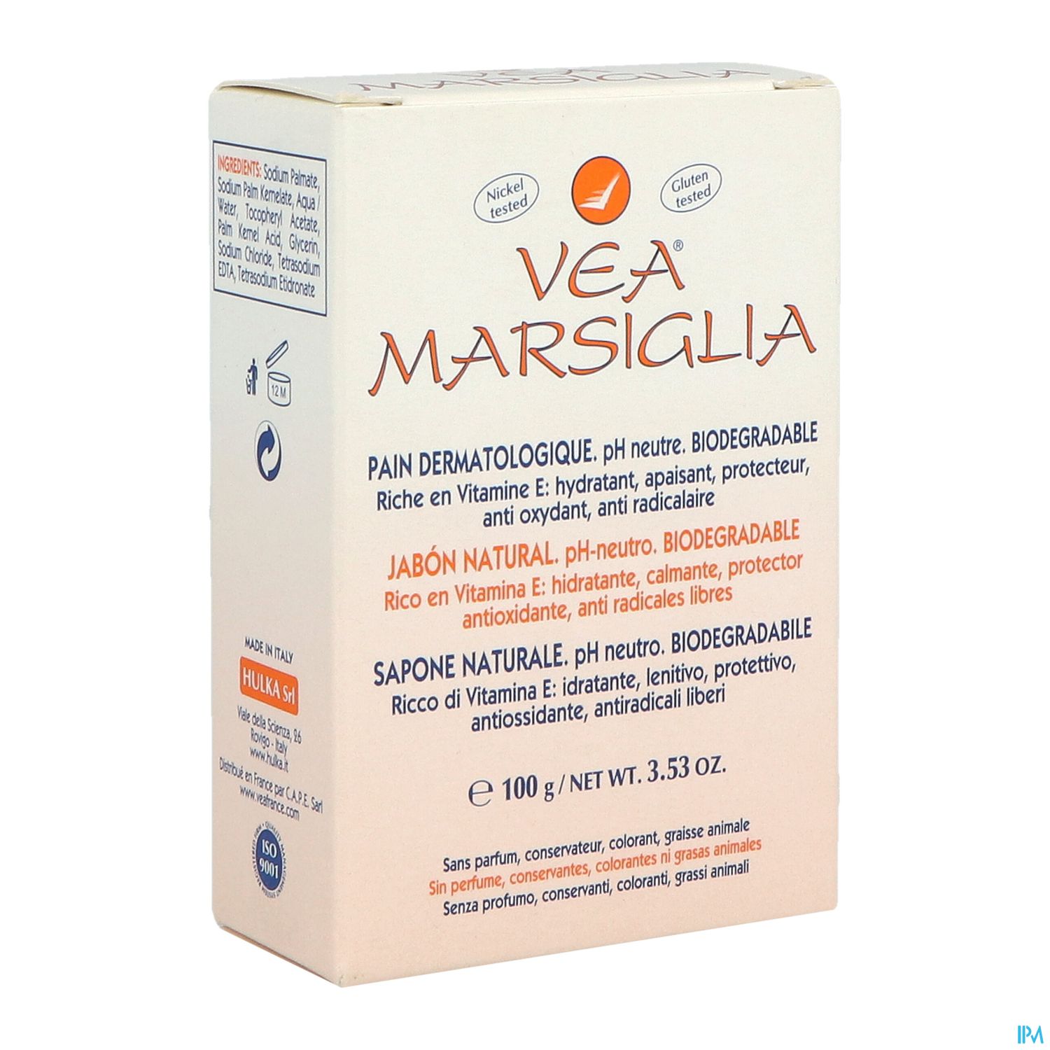 VEA-MARSIGLIA SAVON PAIN 100G