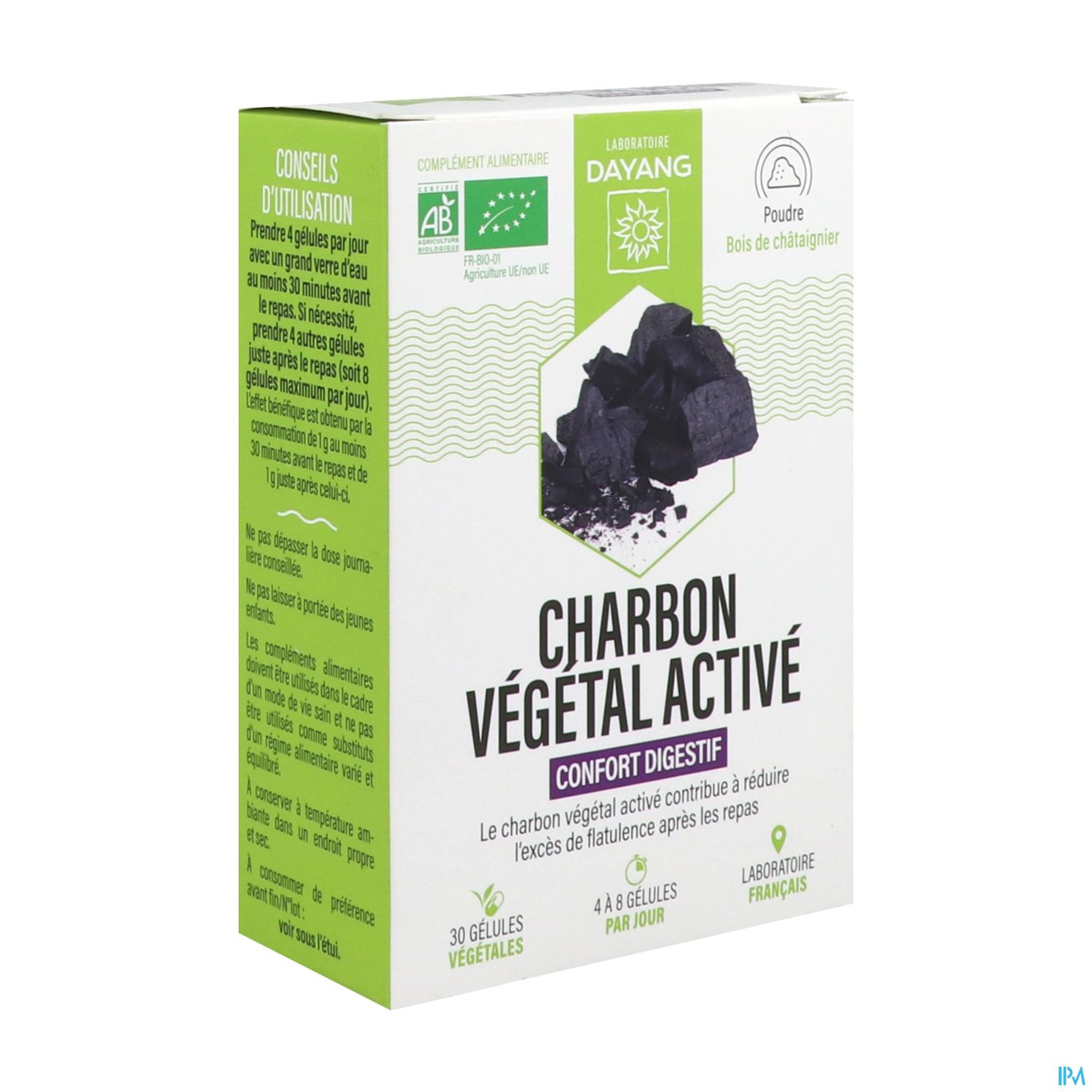 DAYANG CHARBON VEGET BIO GELULE 30