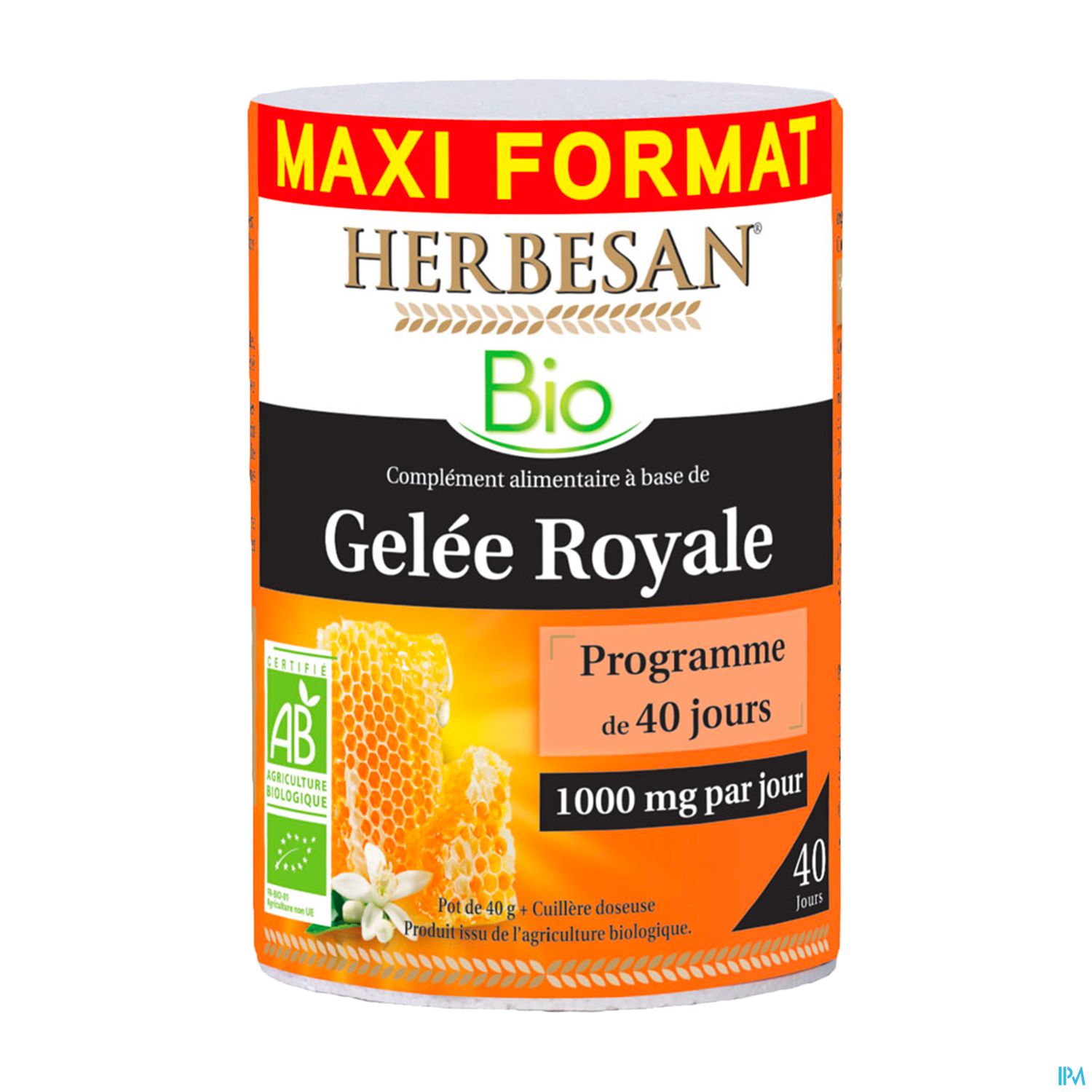 Herbesan Gelee Royale Fraiche Bio Pot 40g