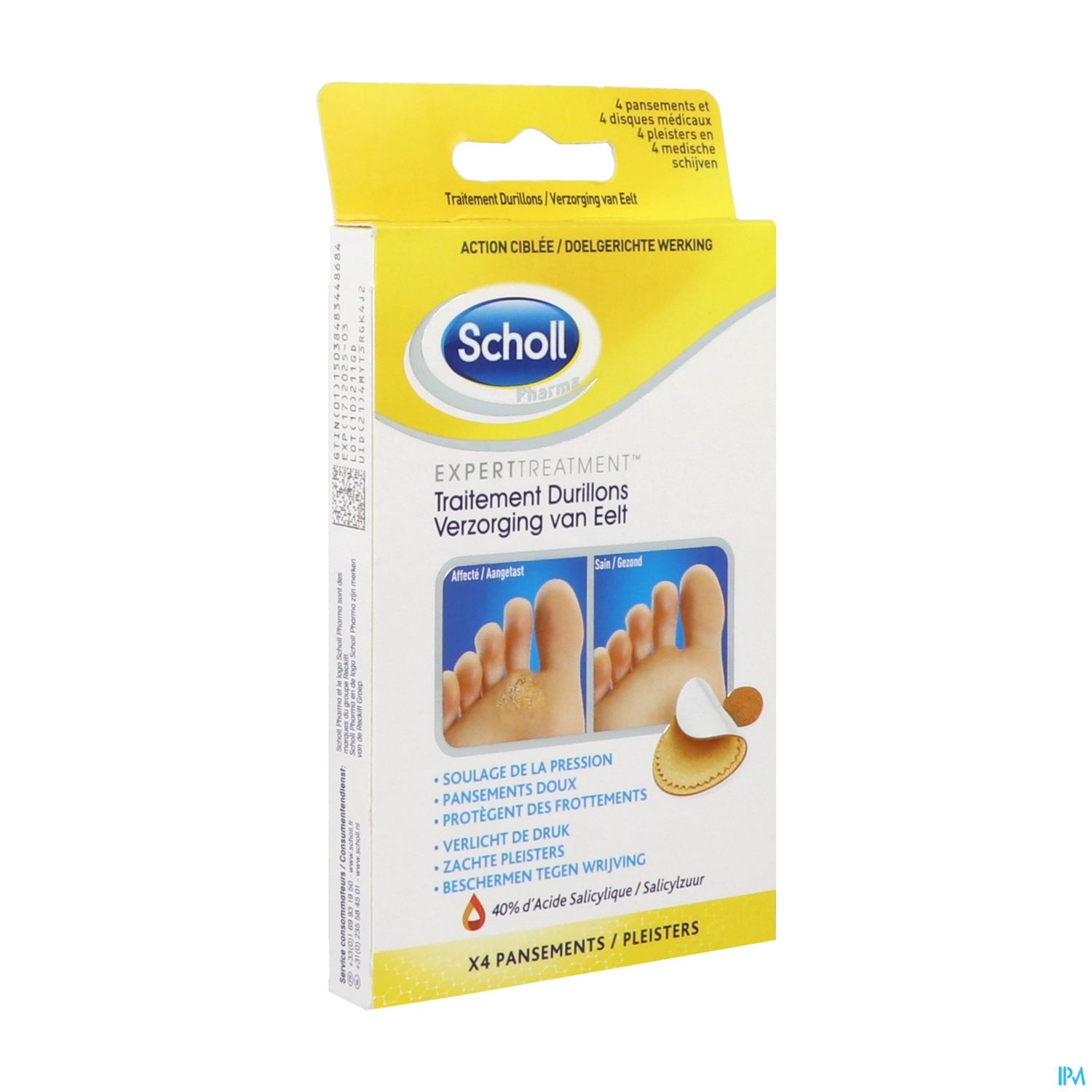 SCHOLL PANS CORICIDES DURILLON 4