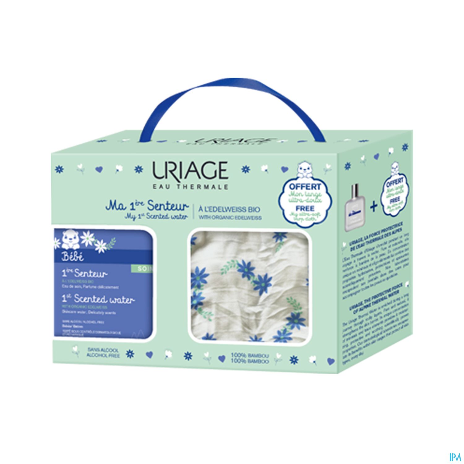Uriage Bebe 1ere Senteur Eau De Soin Edelweiss Bio 50ml + Lange Ultr Doux Offert
