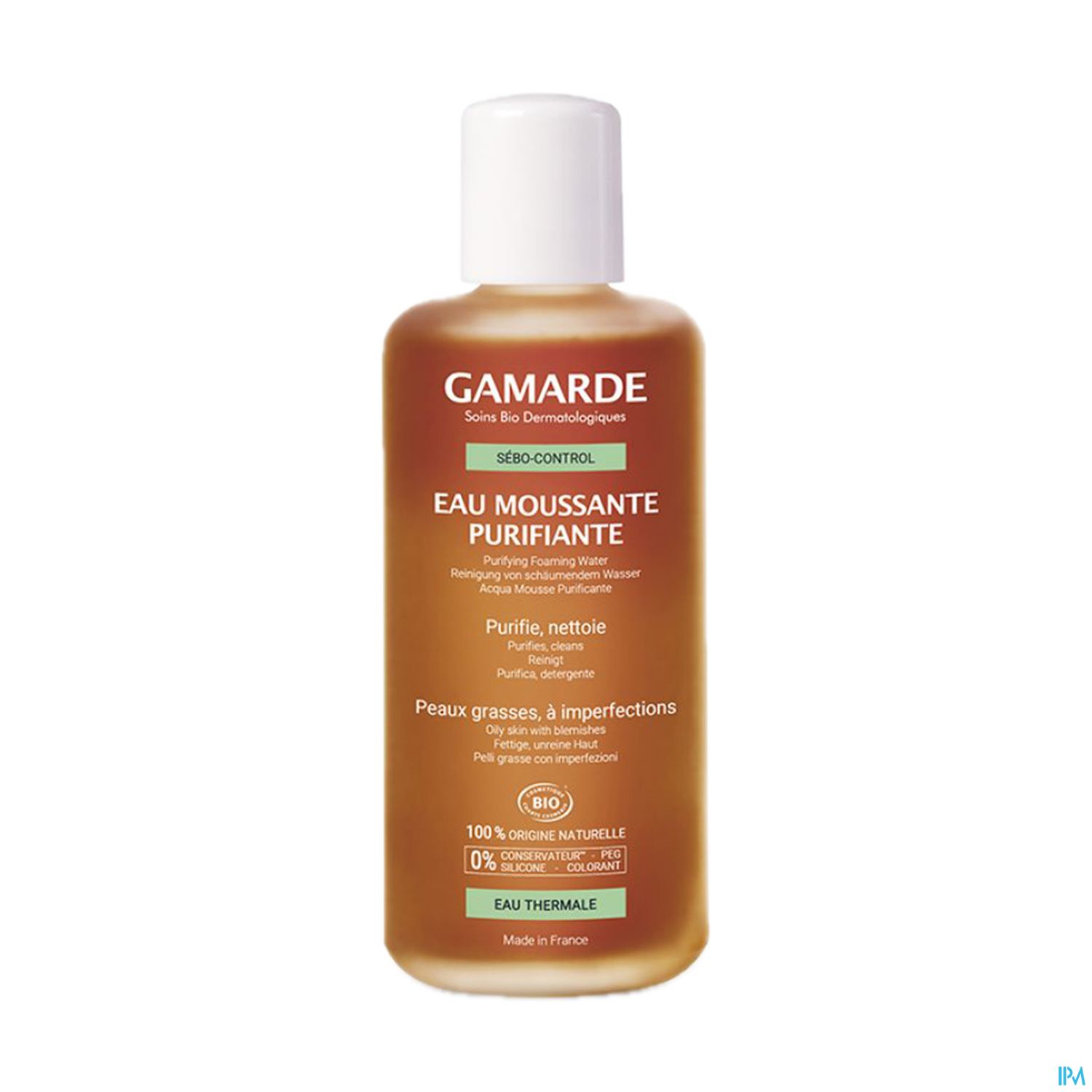 Gamarde Sebo Control Eau Moussante Purifiante Bio 200ml