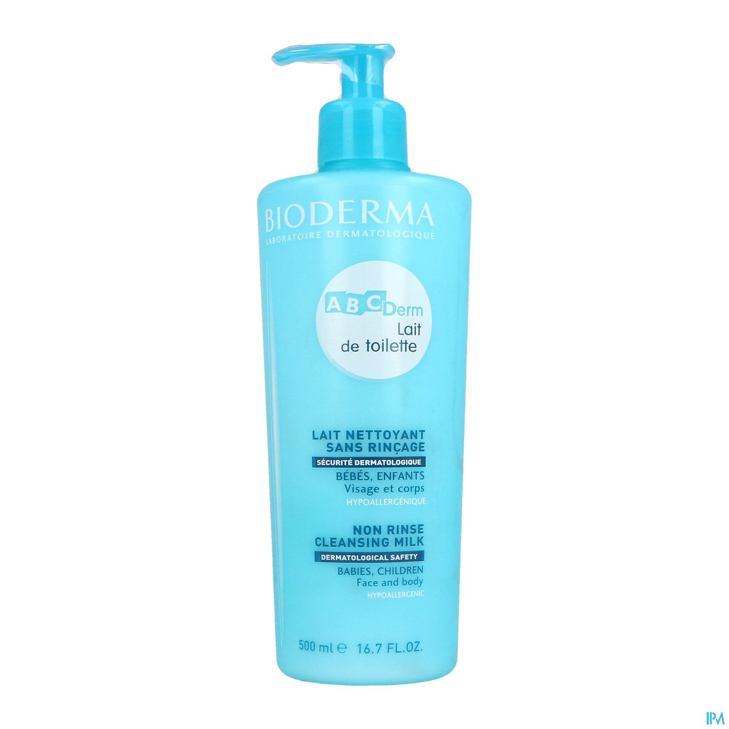 ABCDERM LAIT TOIL S/RINC 500ML