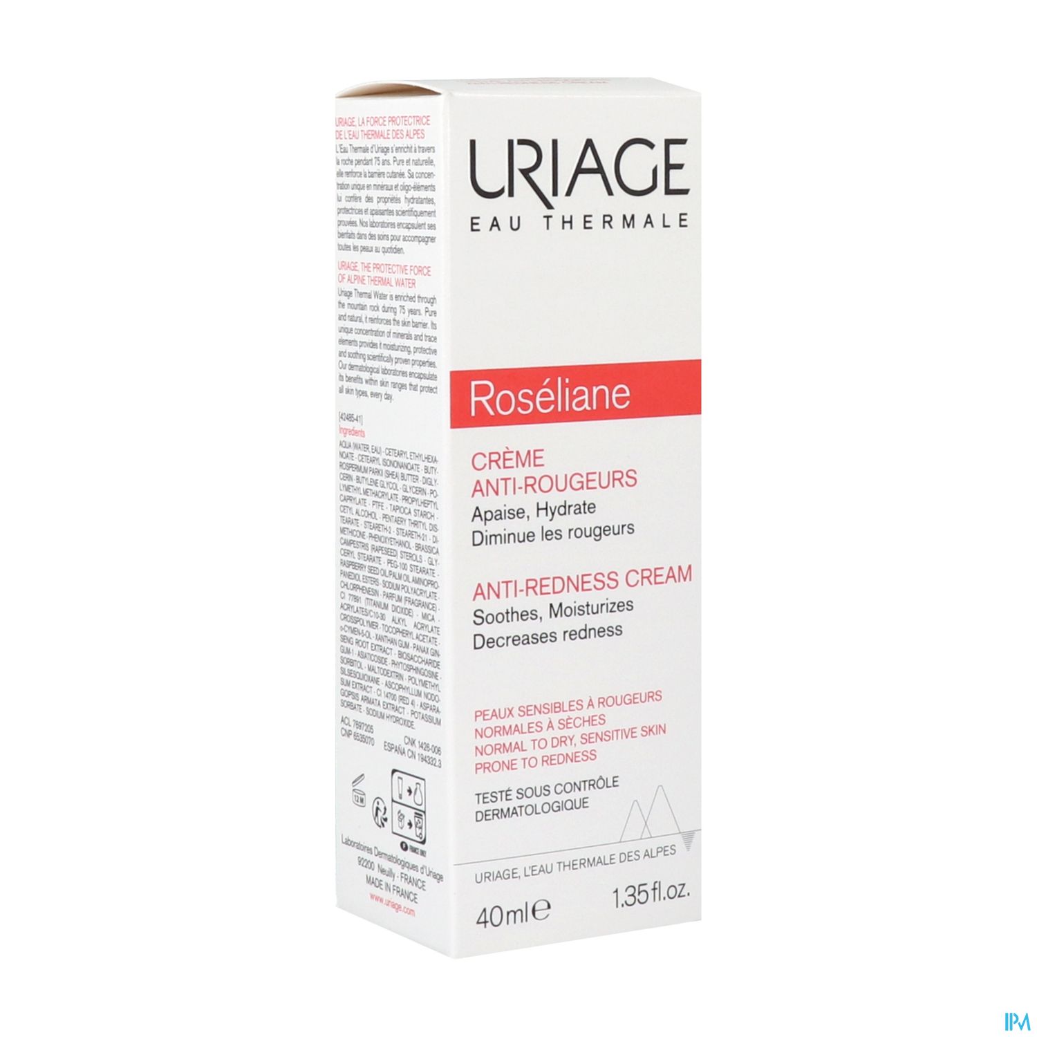 URIAGE ROSELIANE A/ROUG 40ML