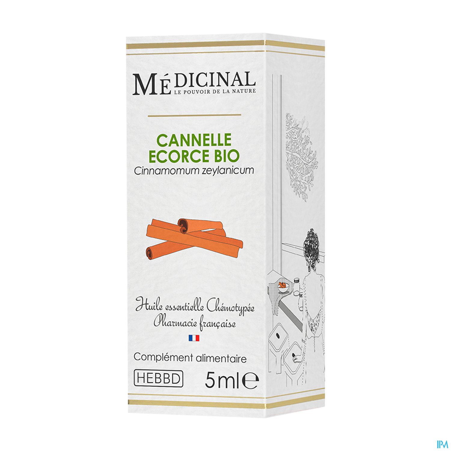 Medicinal Huile Essentielle Cannelle Ecorce Bio 5ml