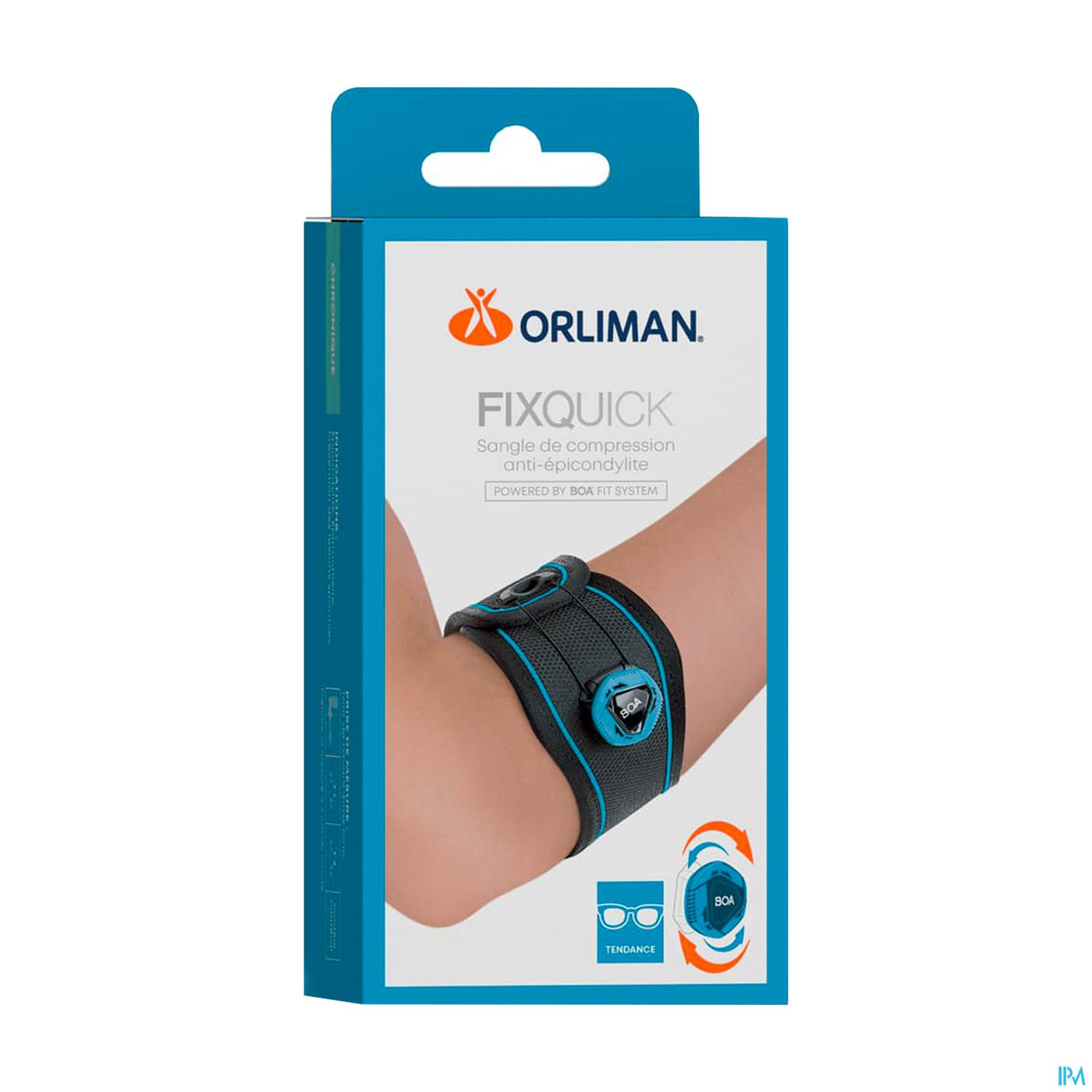 Orliman Sangle Anti Epicondylite Fixquick Noir T1