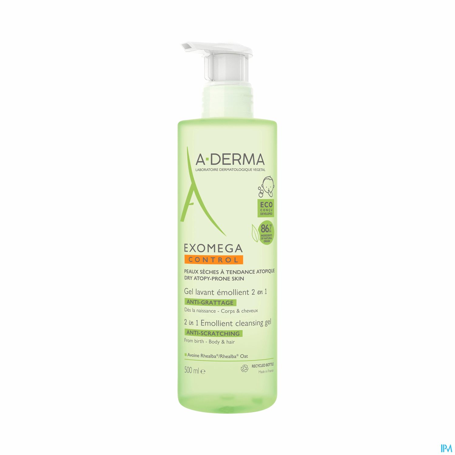 A-DERMA EXOMEGA CONT 2/1 GEL 500ML
