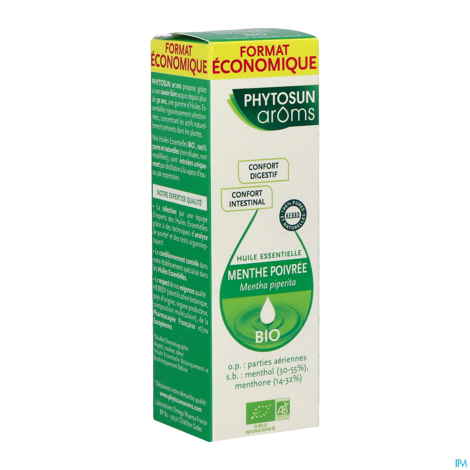 Phytosun Aroms Huile Essentielle Menthe Poivree Bio 30ml