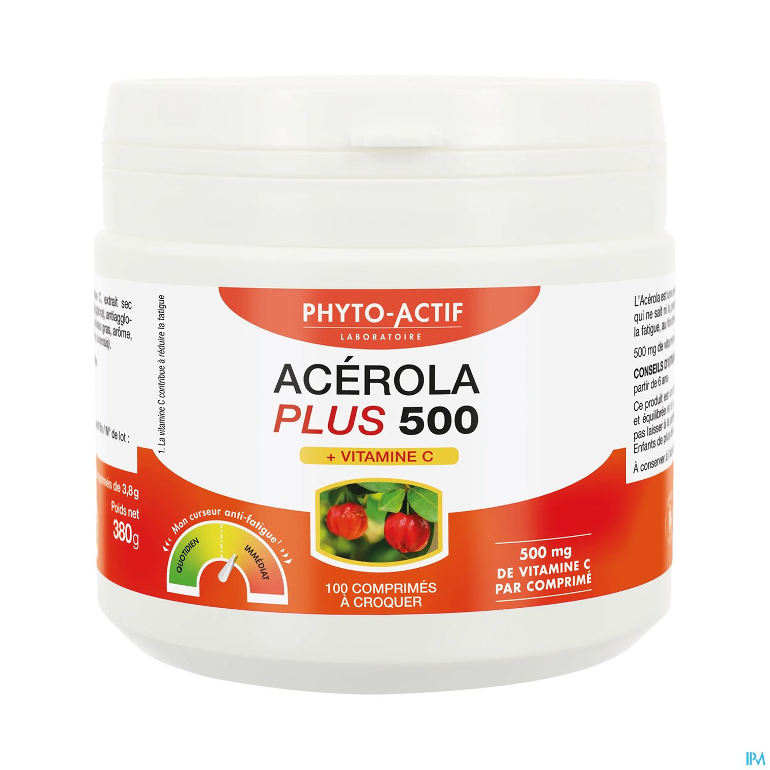 Phyto Actif Acerola Plus 500 Comprime 100