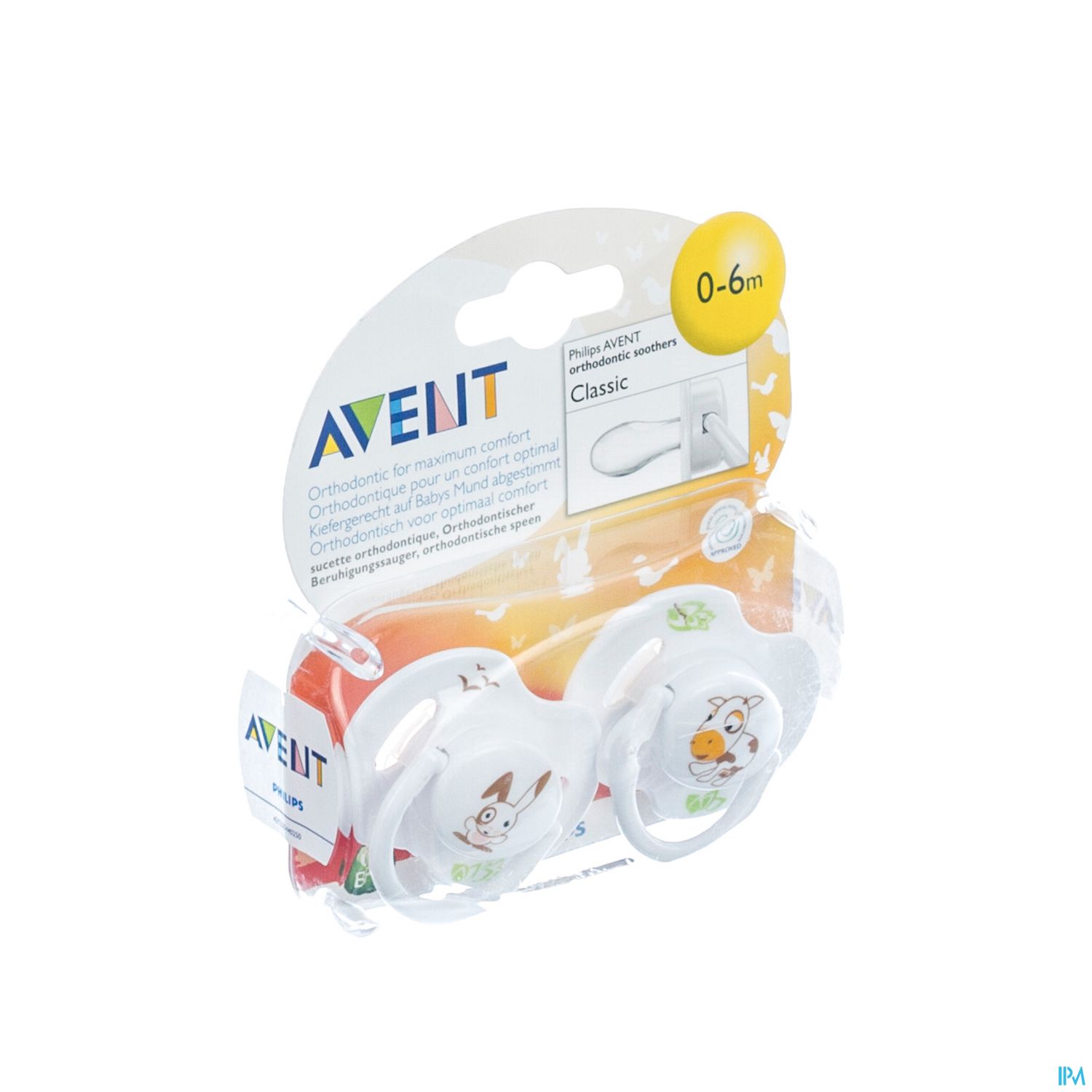SUCET AVENT SILIC ANIMAUX 0-6M X2