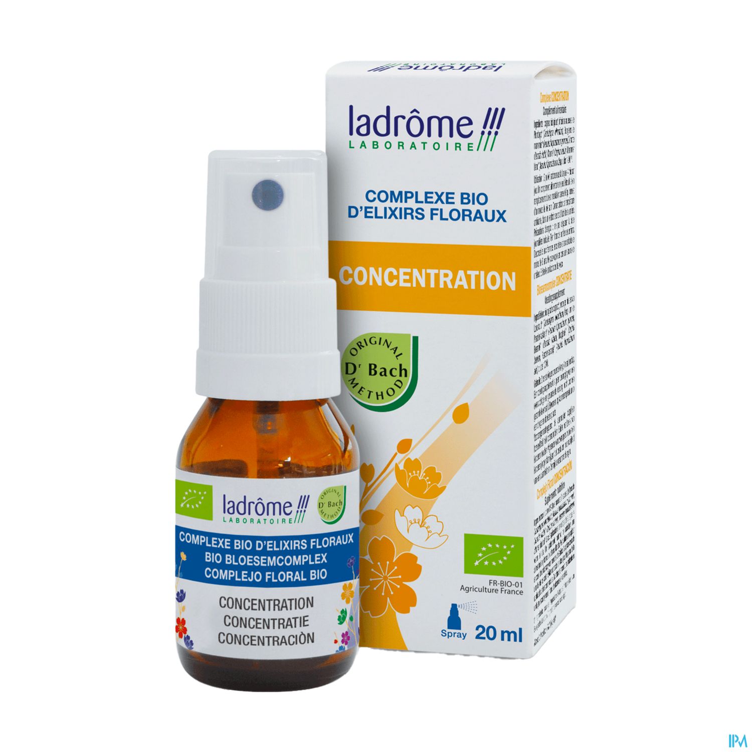 Ladrome Complexe Elixirs Floraux Bio Concentration Spray 20ml