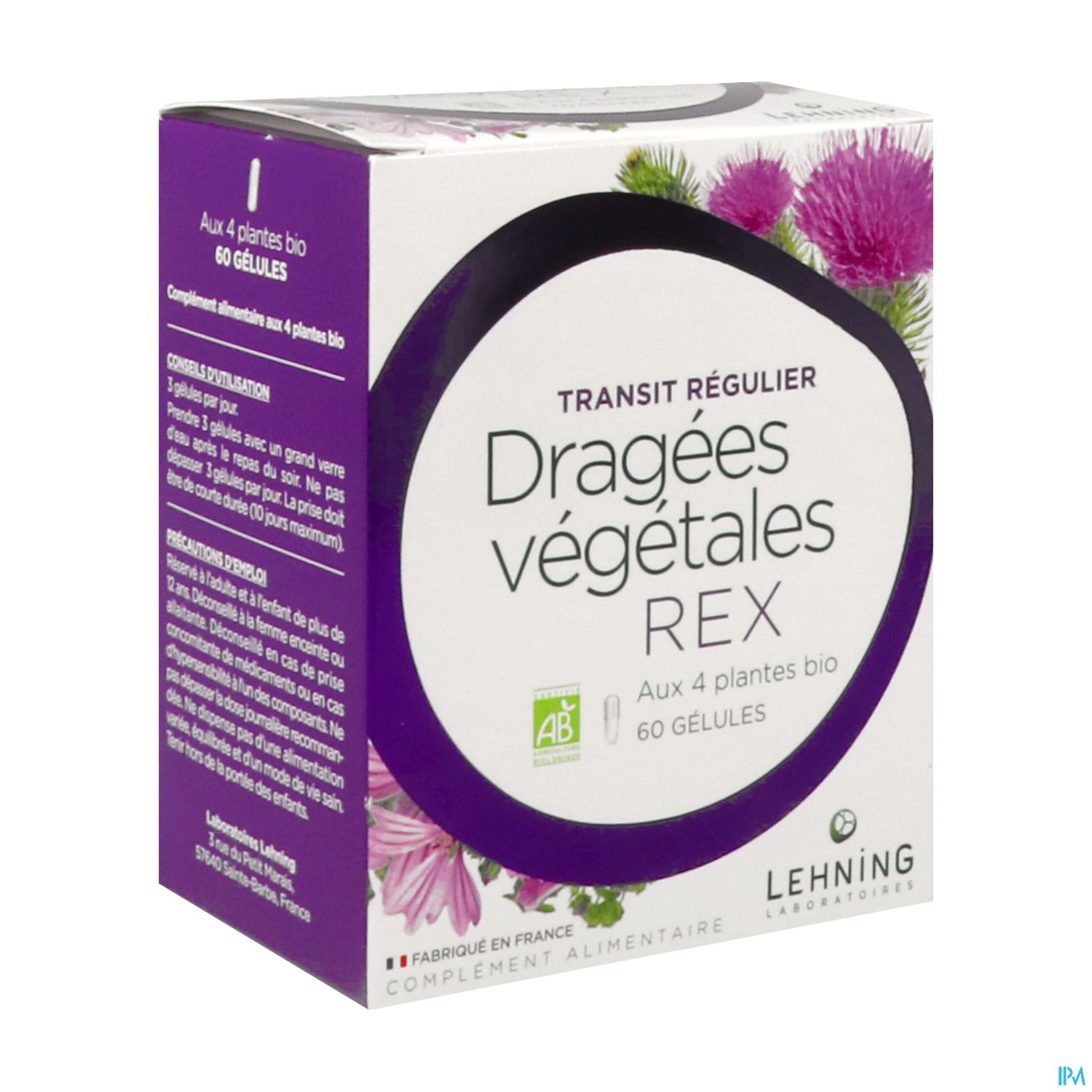 Dragees Vegetale Rex Gelule 60