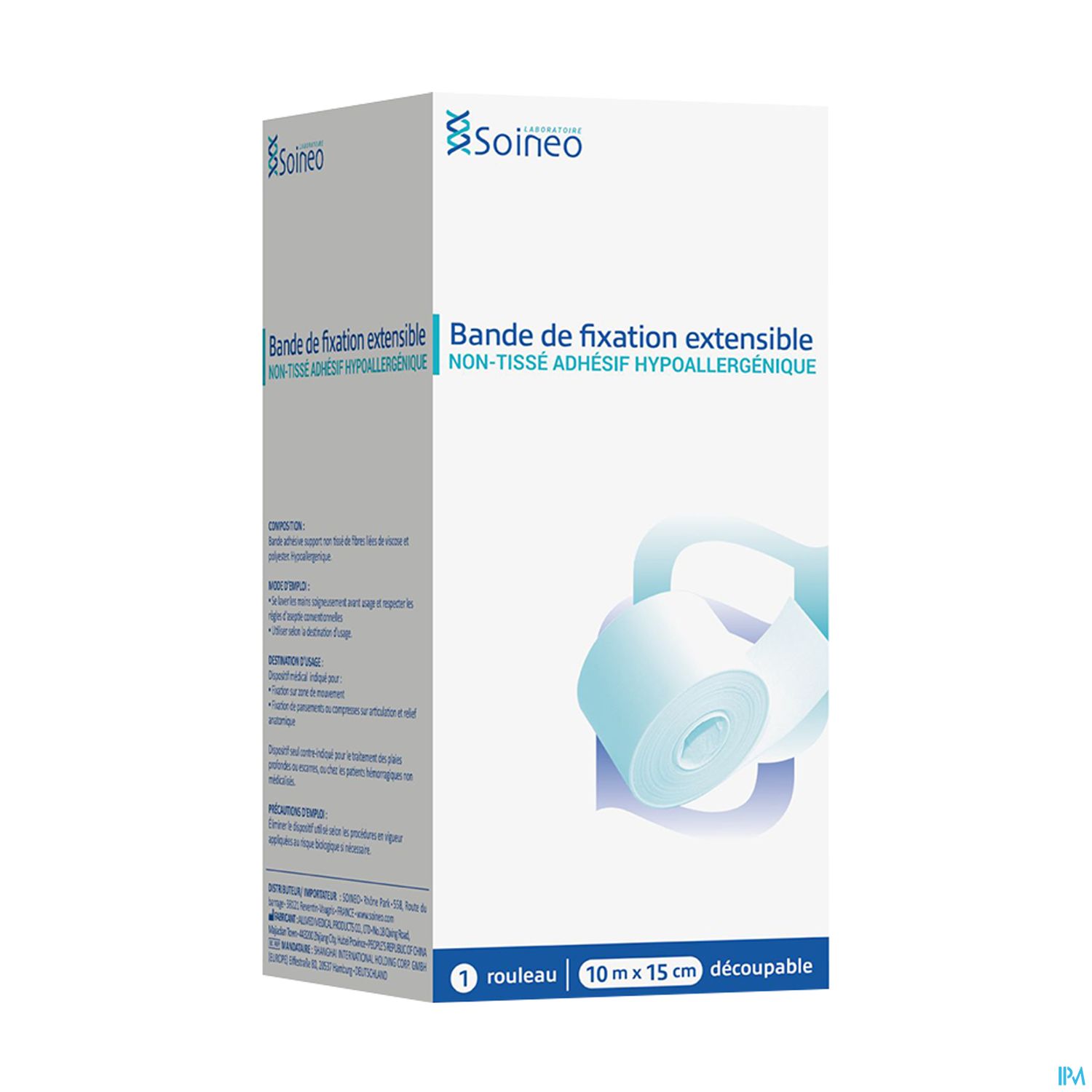 Soineo Bande De Fixation Adhesive 10m X 15cm — Pharmacie Européenne 24/24 by Nexum