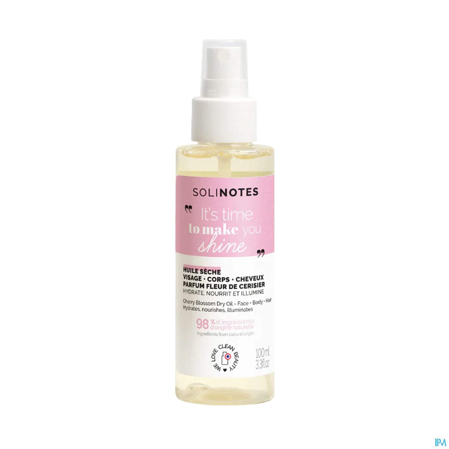 Solinotes Huile Seche Fleur De Cerisier 100ml