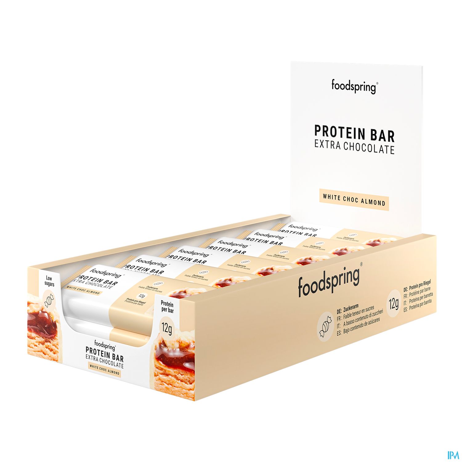 Foodspring Protein Bar Extra Chocolate White Chocolate Almond 45g
