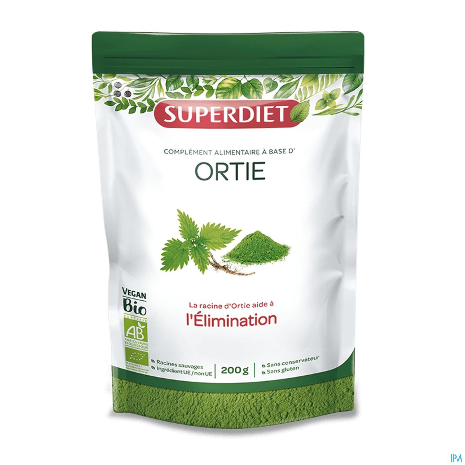 Superdiet Ortie Bio Poudre 200g