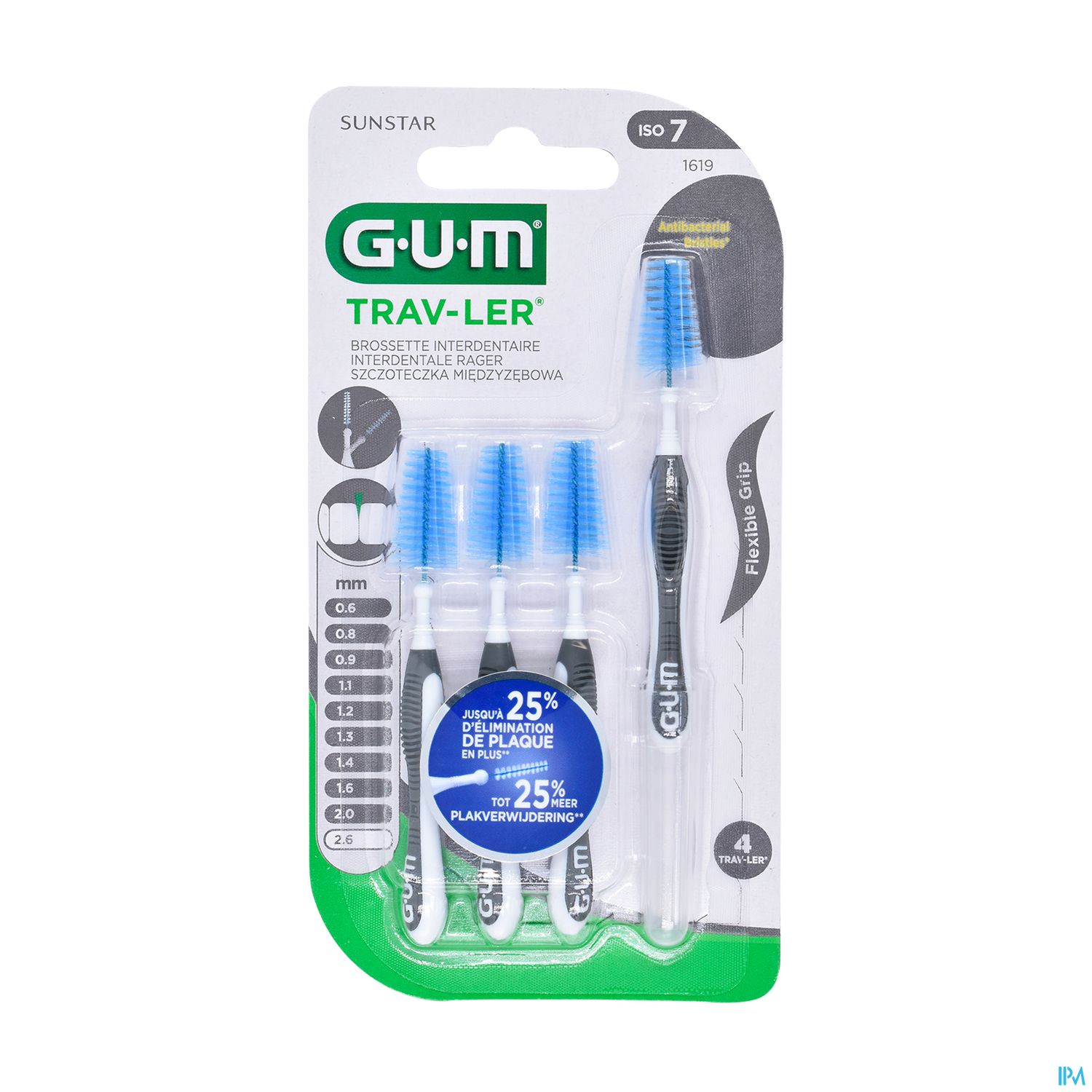 GUM TRAVLER BROSSET 2,6MM 1619 X4