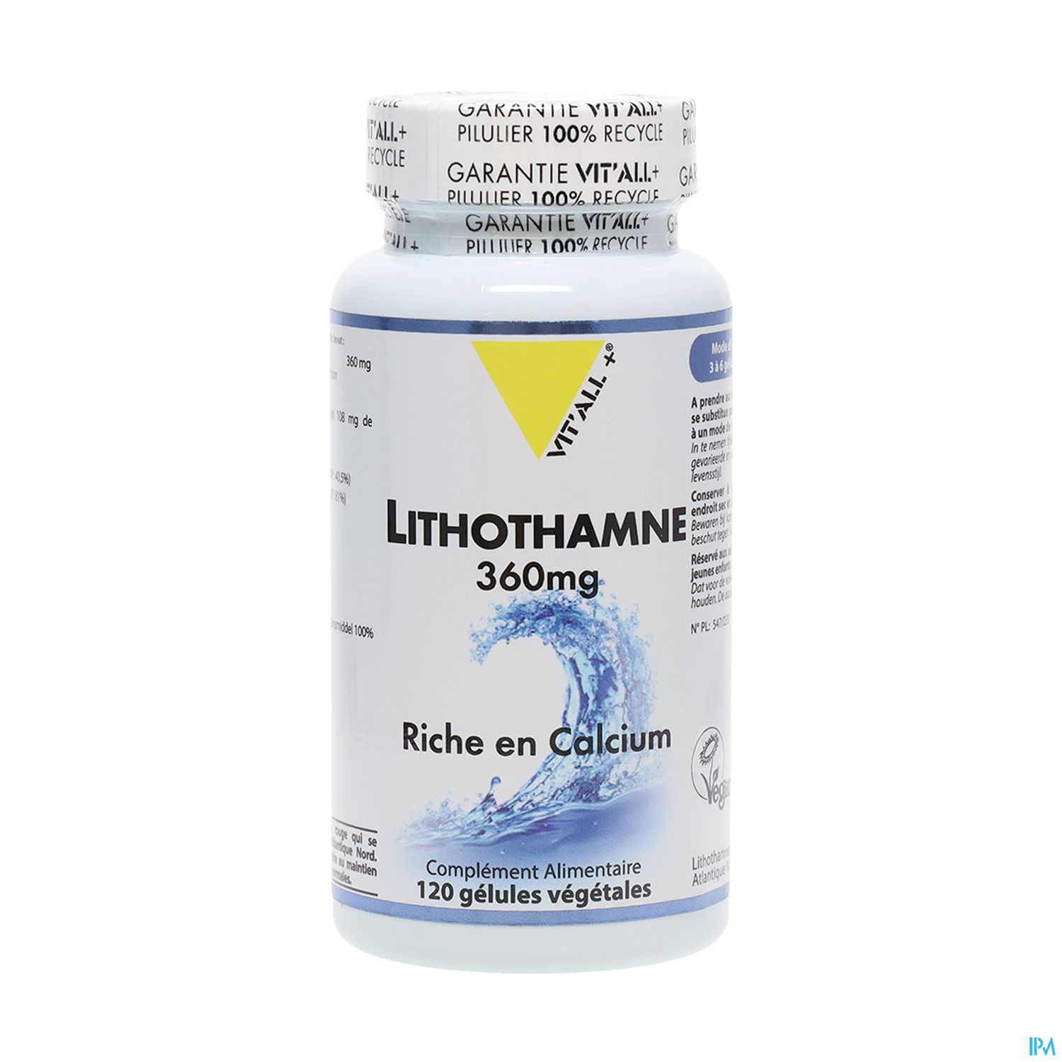 VIT ALL+ LITHOTHAMNE 360MG CAPS120