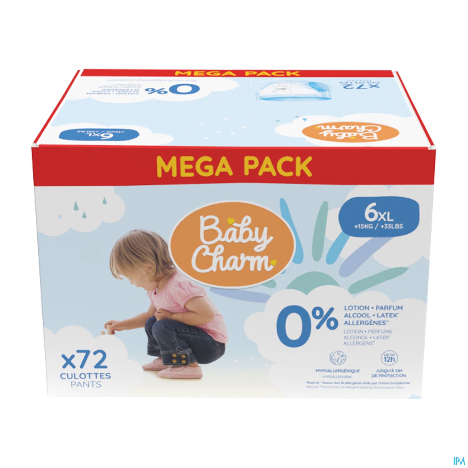 BABY CHARM SUP DRY PANTS +15KG 72