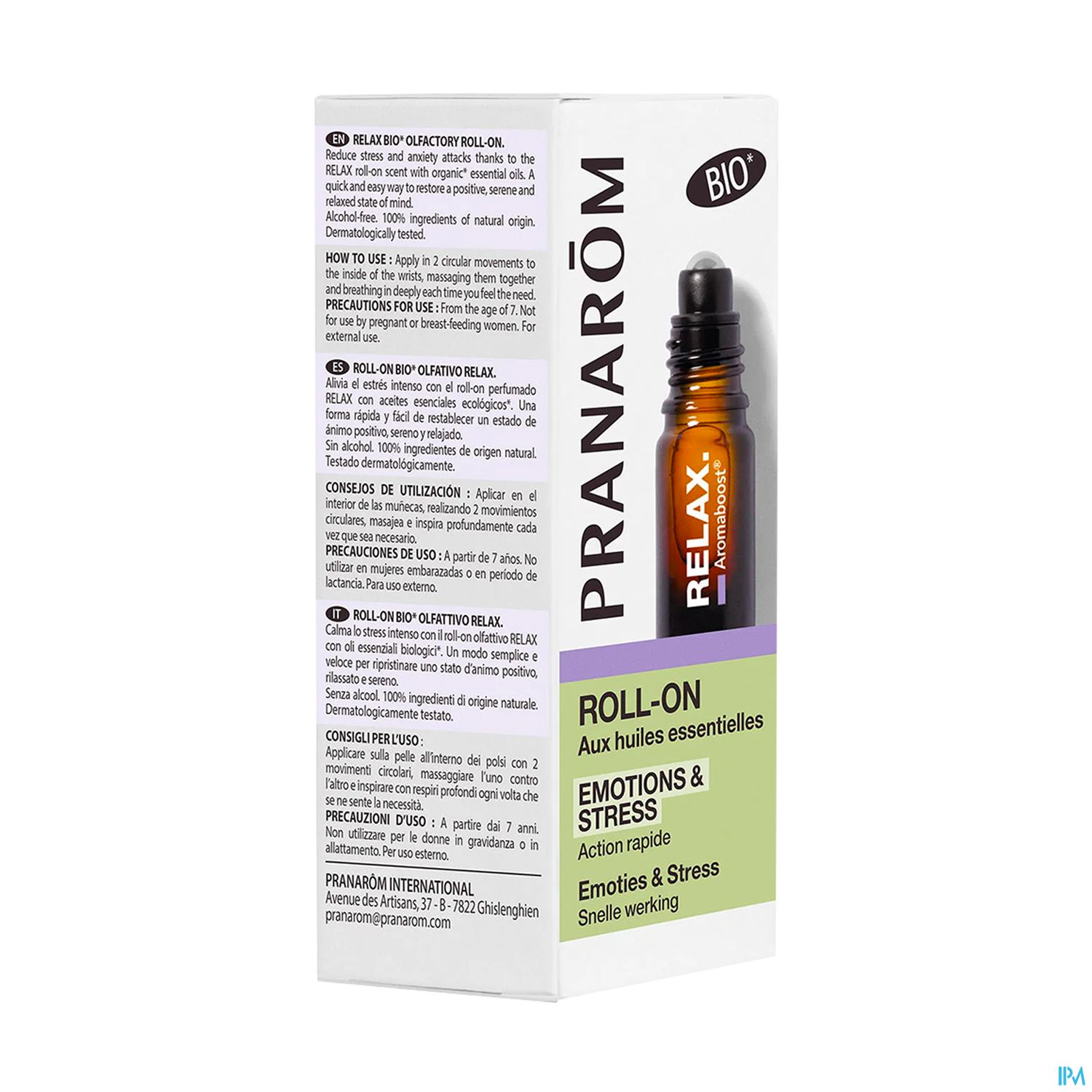 PRANAROM AROMABOOST RELAX ROLL 5ML