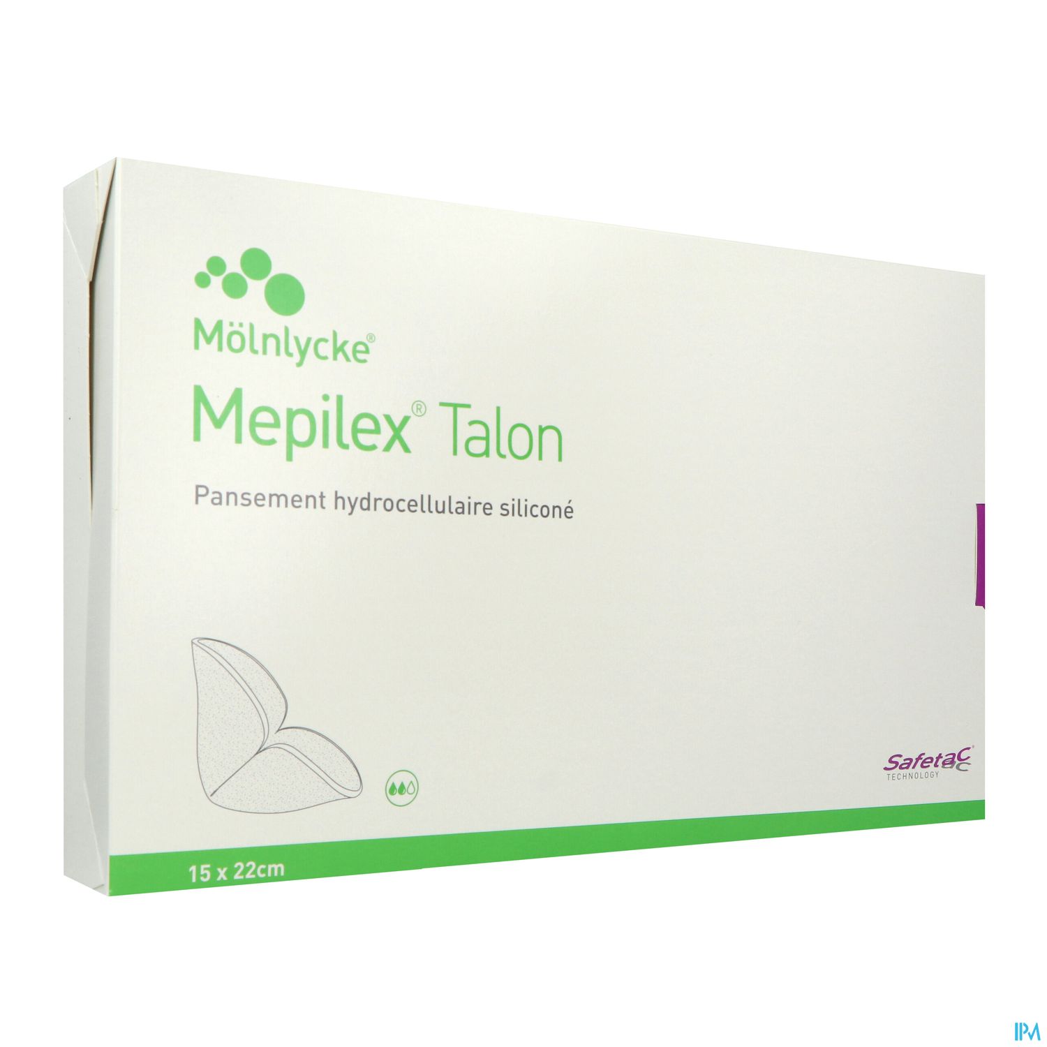 MEPILEX TALON Pansement hydrocellulaire silicone micro adherent 15 CM X 22 CM BT10