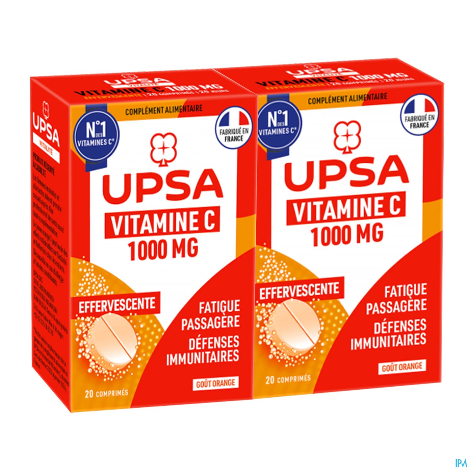 Upsa Vitamine C 1000mg Comprime Effervescent 20 X2