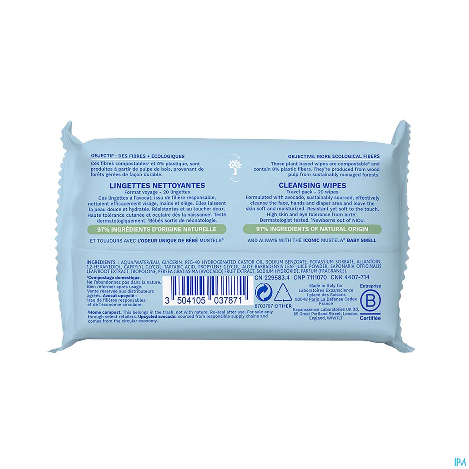 MUSTELA BB LINGETT NETT PARF X20