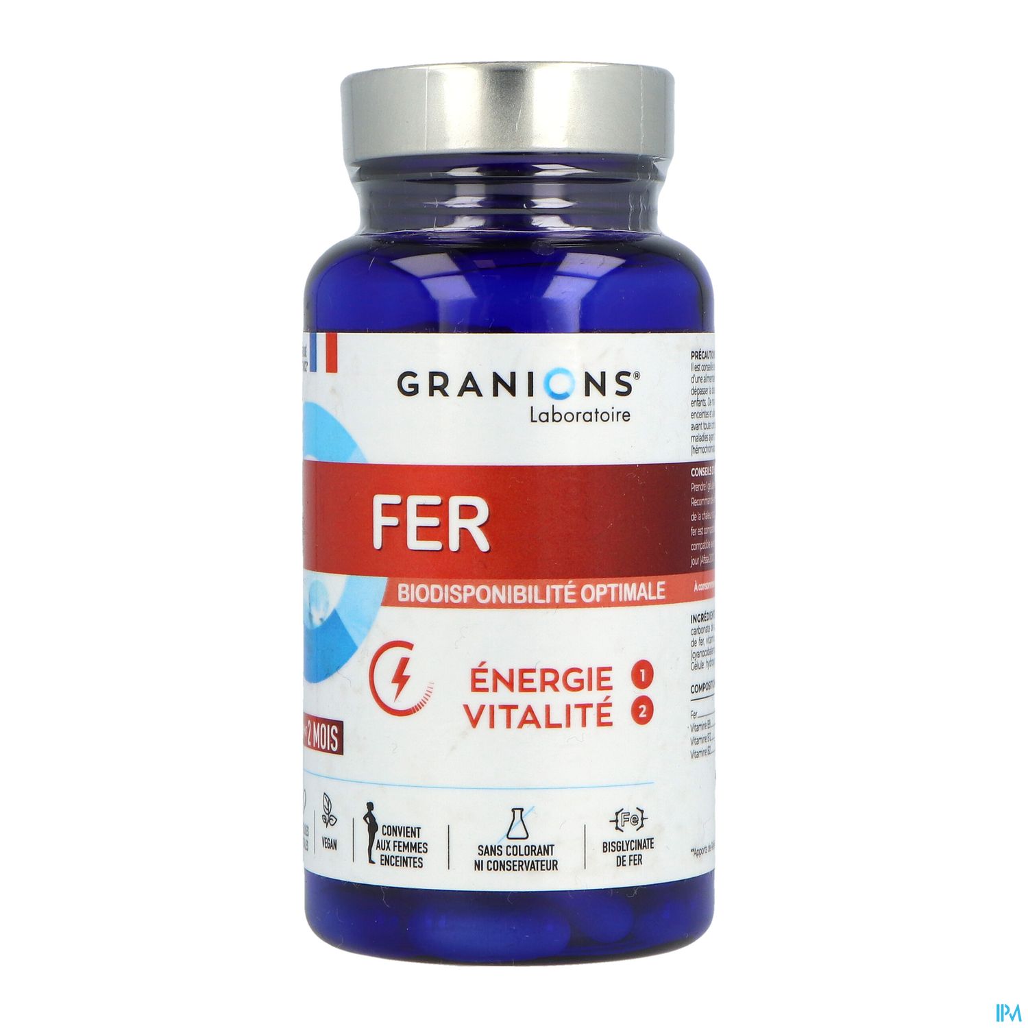 Granions Fer 14mg Energie Immunite Gelule 60
