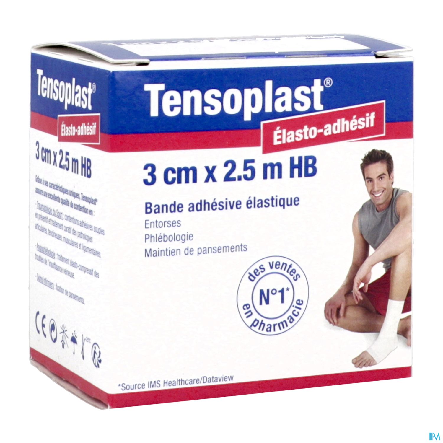 TENSOPLAST HB EX ELASTOPLASTE 3CM