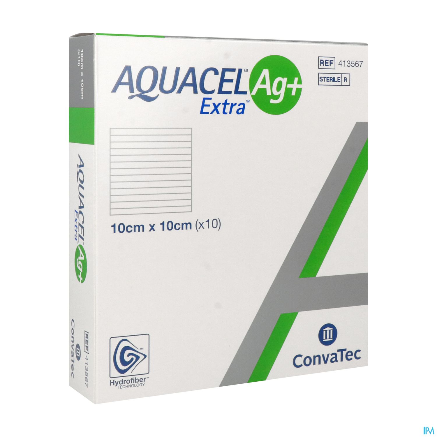 Convatec Aquacel Ag+ Extra Pansement 10cm X 10cm 10